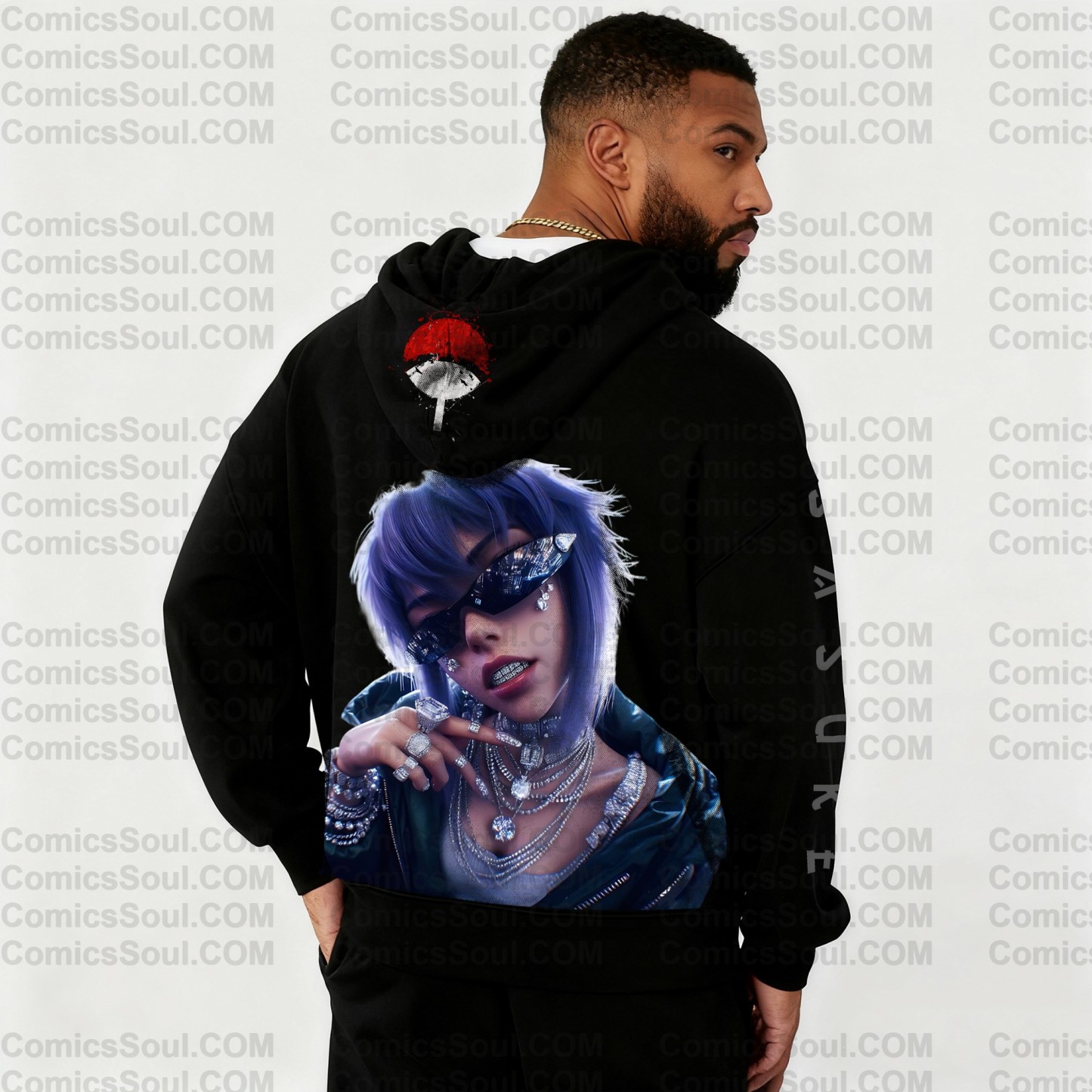 Unisex Graphic Streetwear Vintage Zipper Cardigan Plush Hoodie