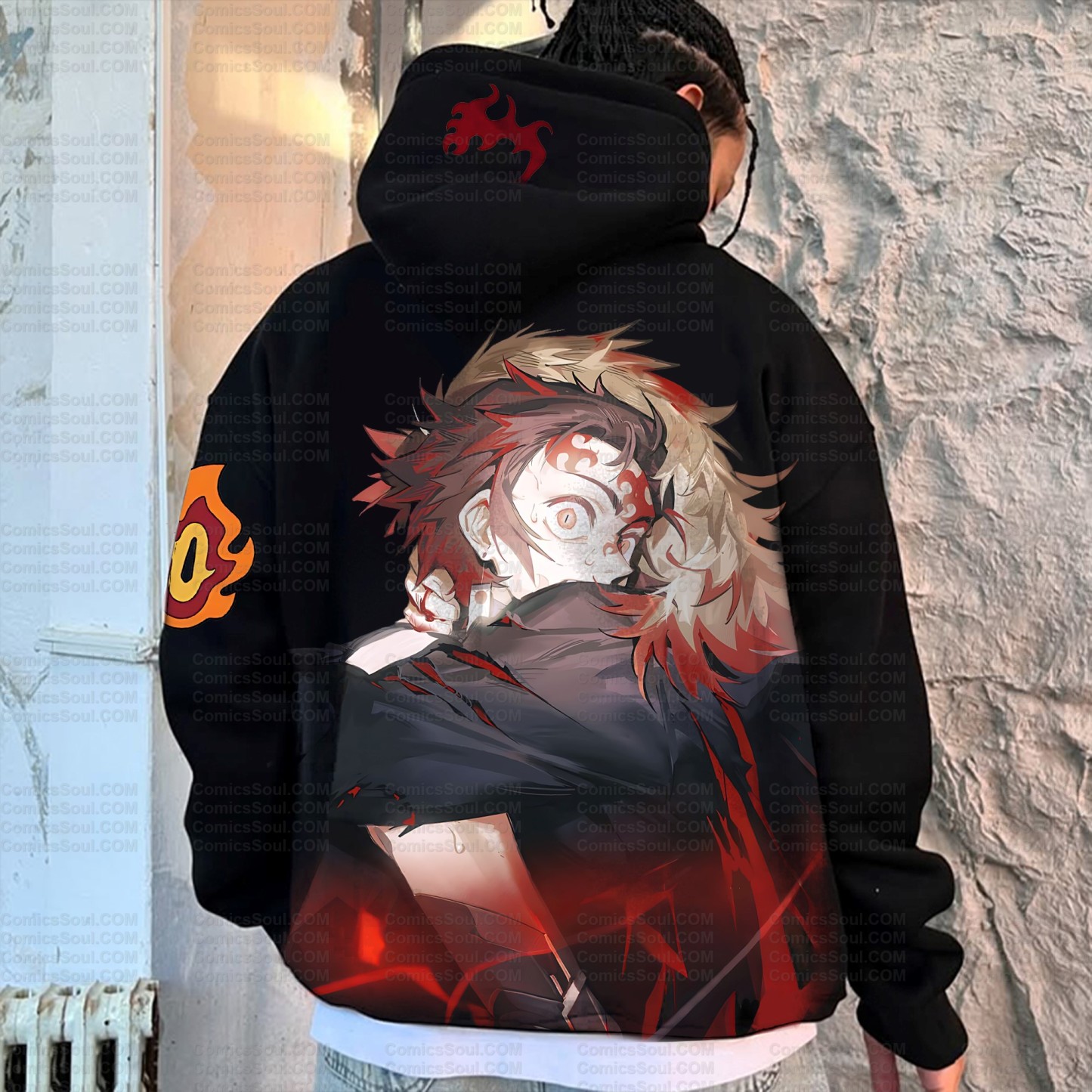 Unisex Graphic Streetwear Vintage Plush Hoodie