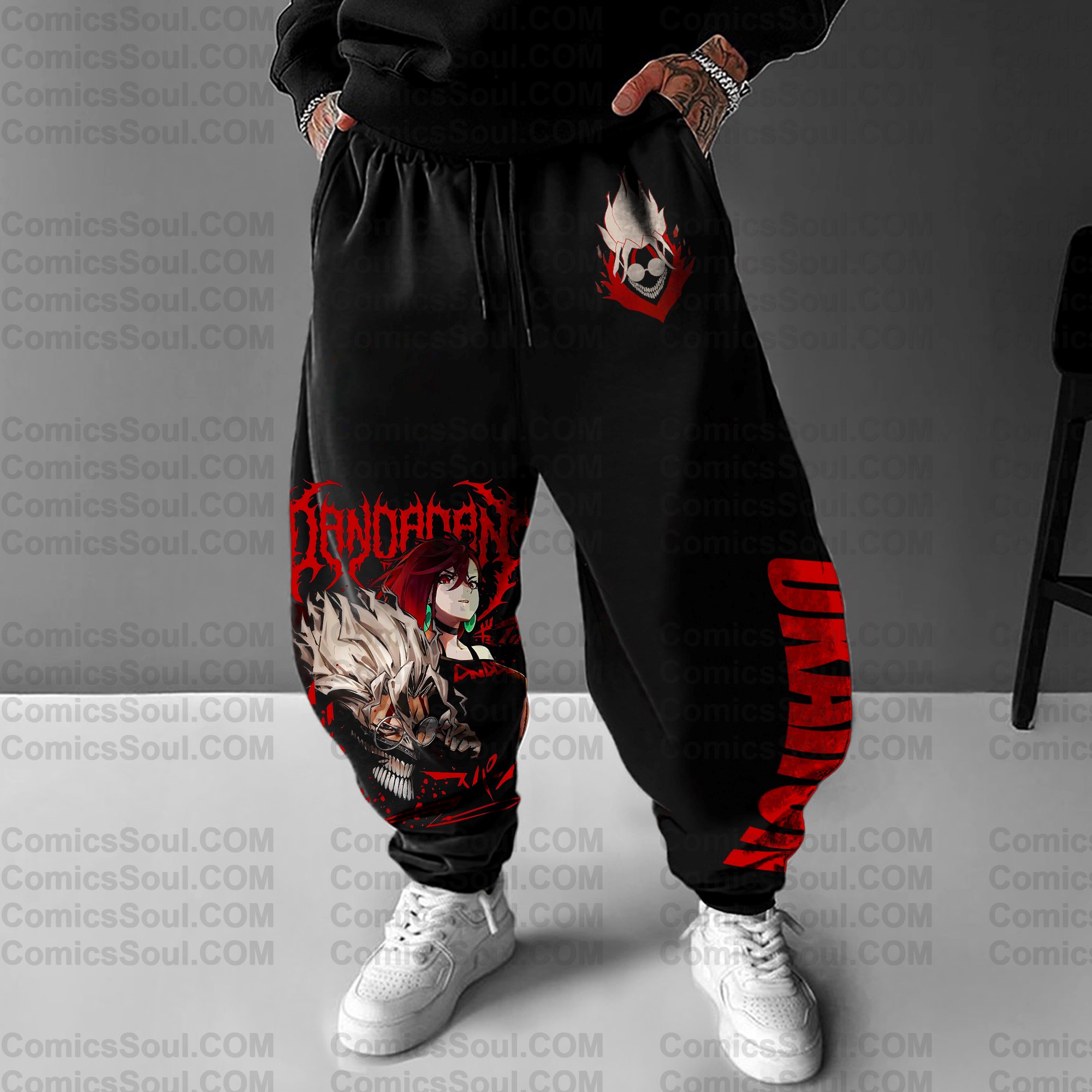 Unisex Anime Printed Gift Oversized Harem Pants