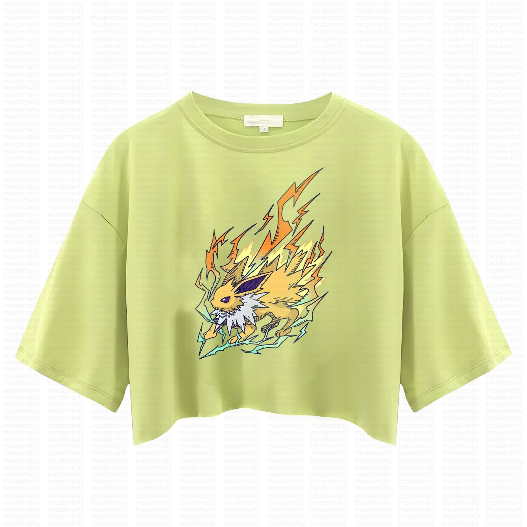 Cute and playful "Pokémon" summer women's cropped top