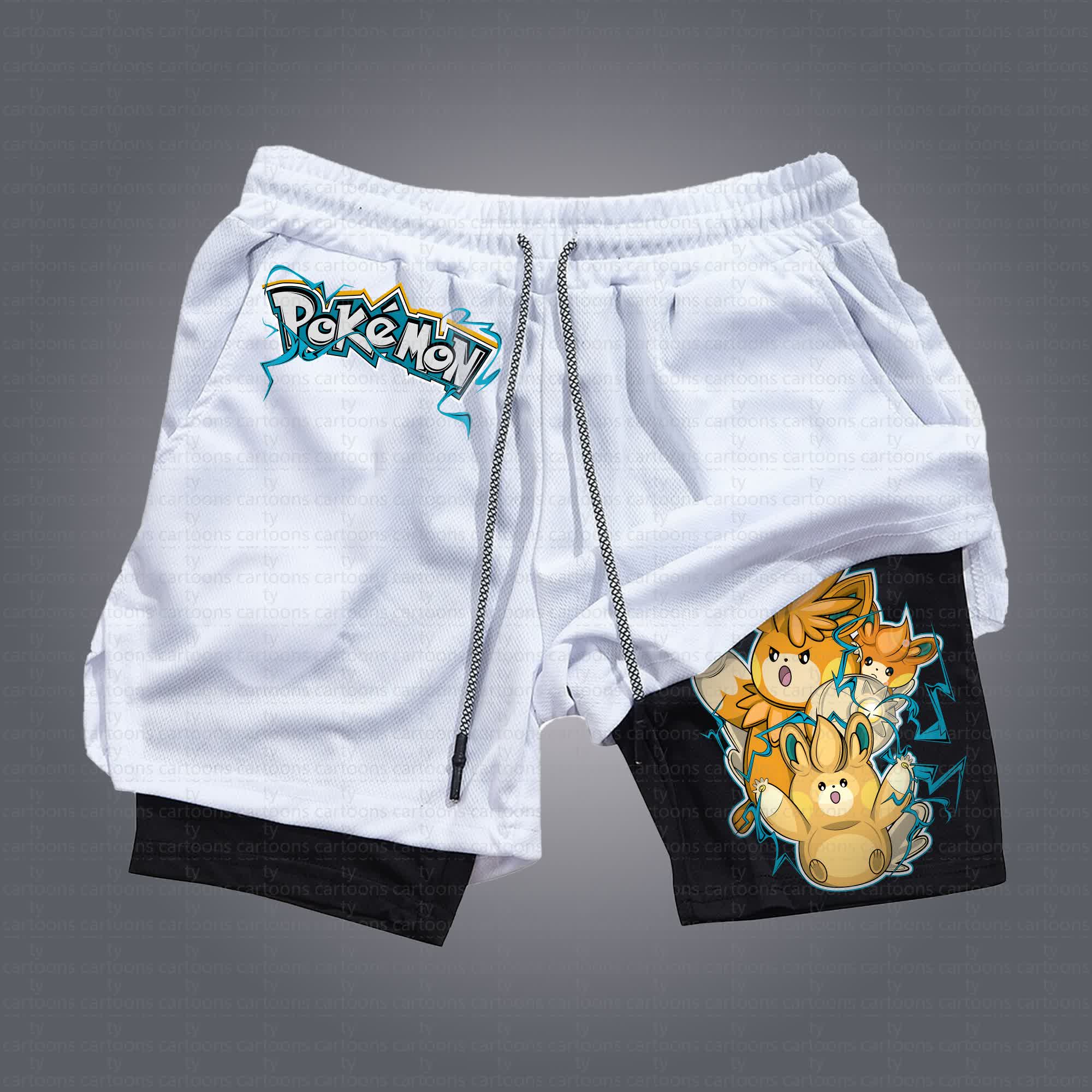 Unisex  “Pokémon” Casual Anime Streetwear Shorts
