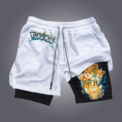 Unisex  “Pokémon” Casual Anime Streetwear Shorts