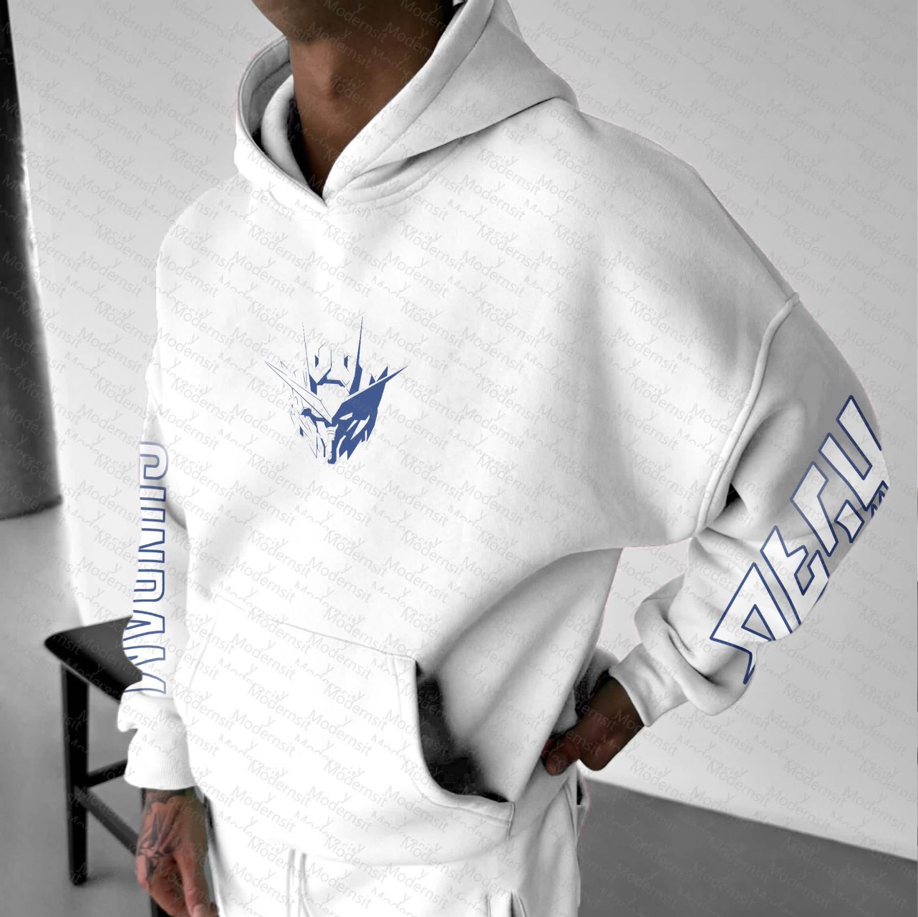 Unisex “Gundam Series” Anime Graphic Streetwear Vintage Hoodie