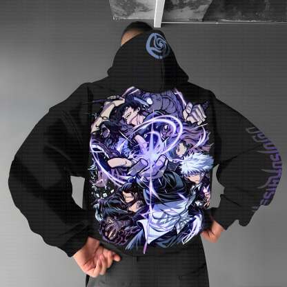 Unisex “JJK” Anime Graphic Streetwear Vintage Hoodie