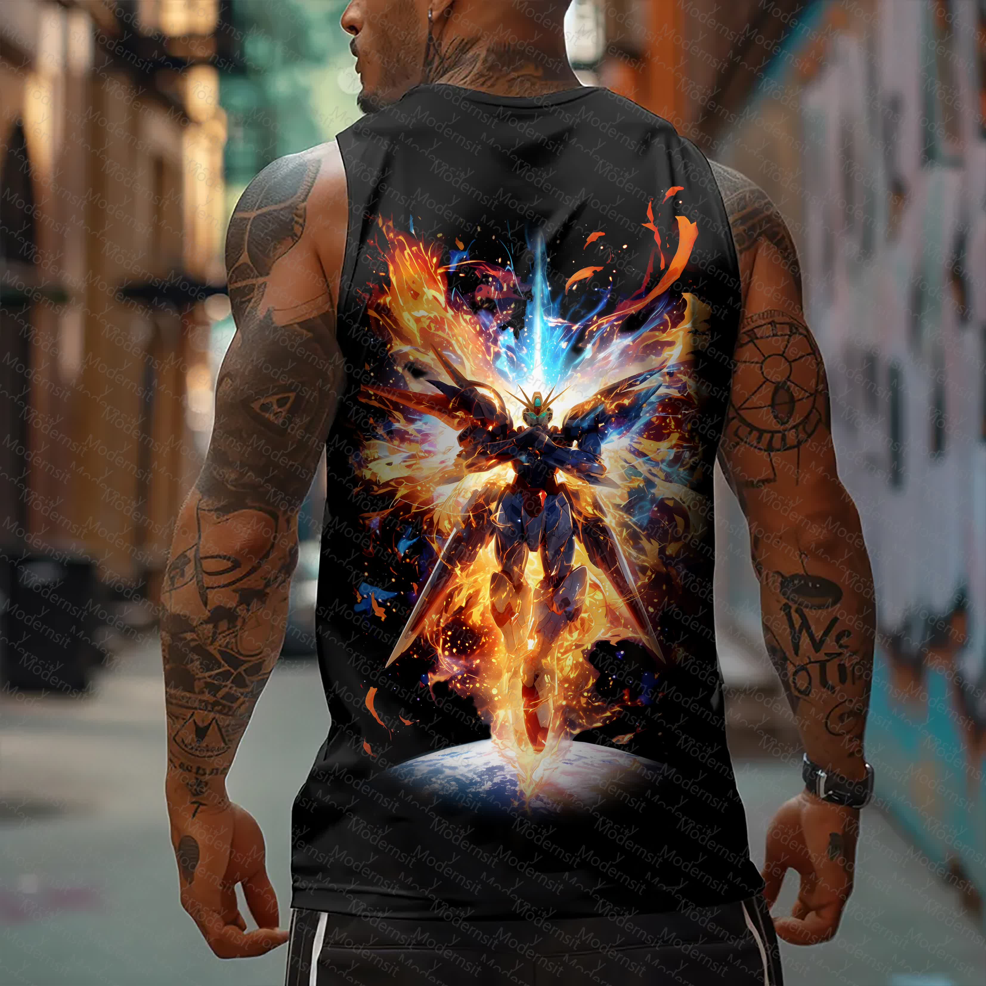 Unisex  “Gundam Series” Casual Anime  Tank Top