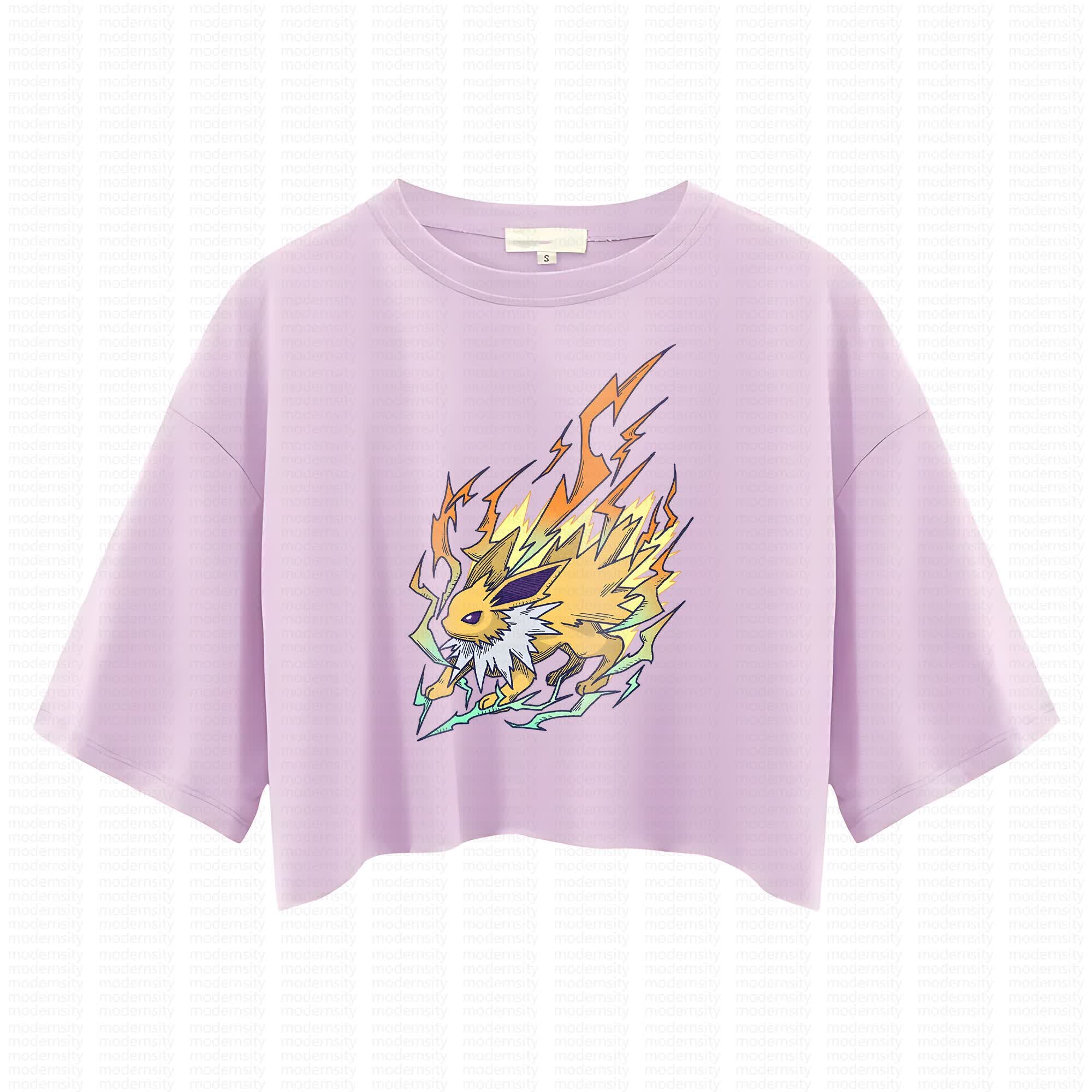 Cute and playful "Pokémon" summer women's cropped top