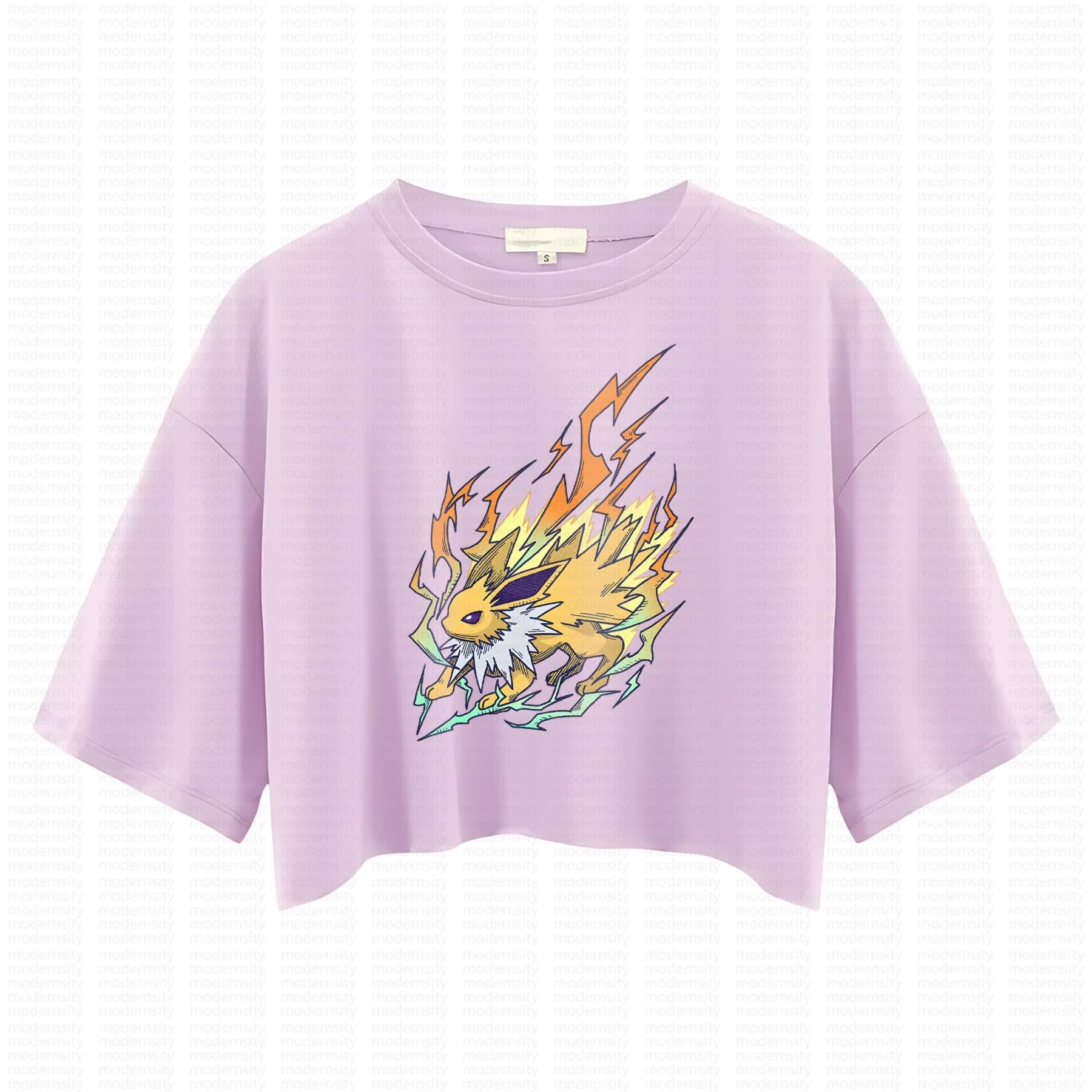 Cute and playful "Pokémon" summer women's cropped top
