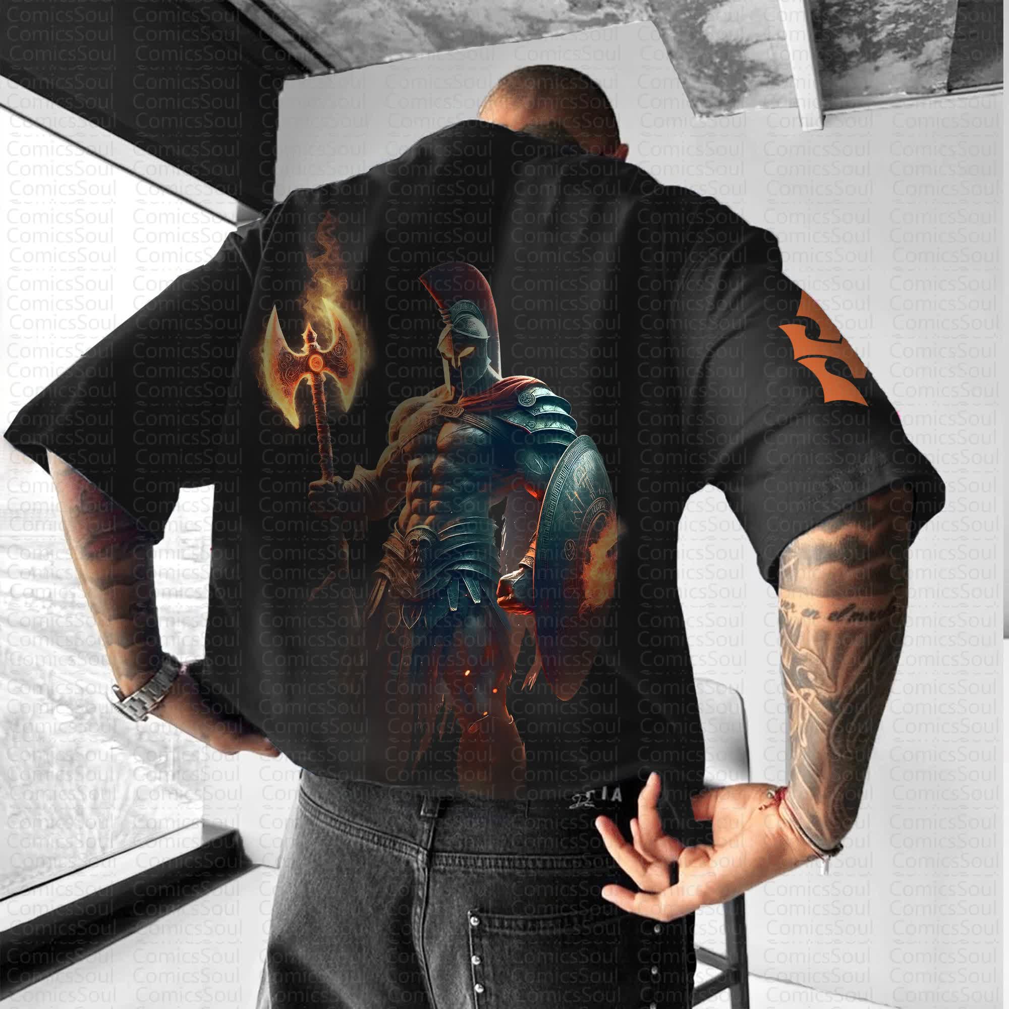 Unisex Anime Inspired Vintage T-Shirt | Spartan