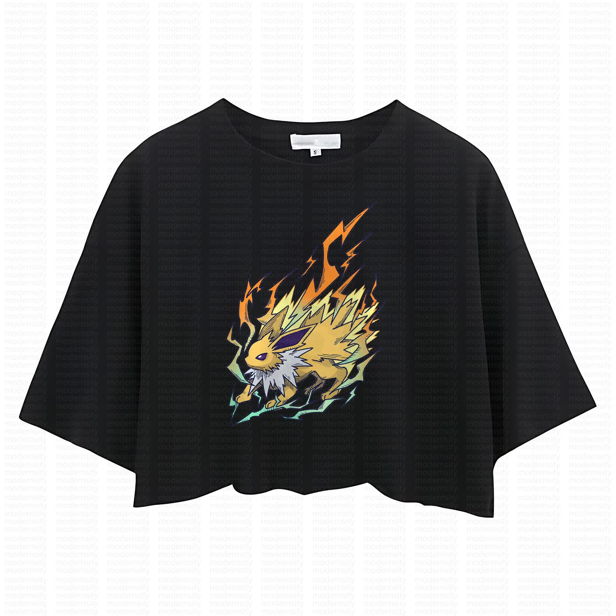 Cute and playful "Pokémon" summer women's cropped top