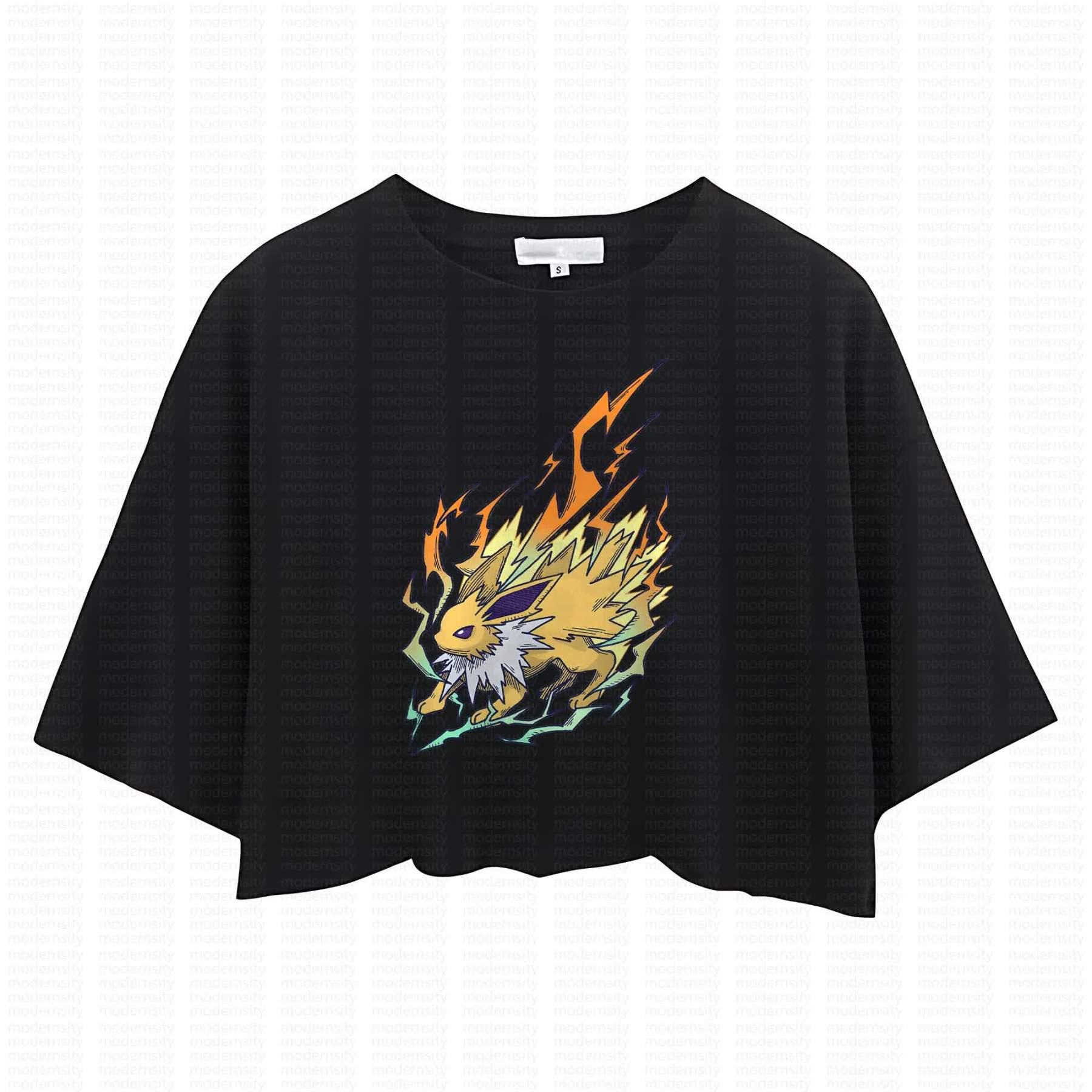 Cute and playful "Pokémon" summer women's cropped top