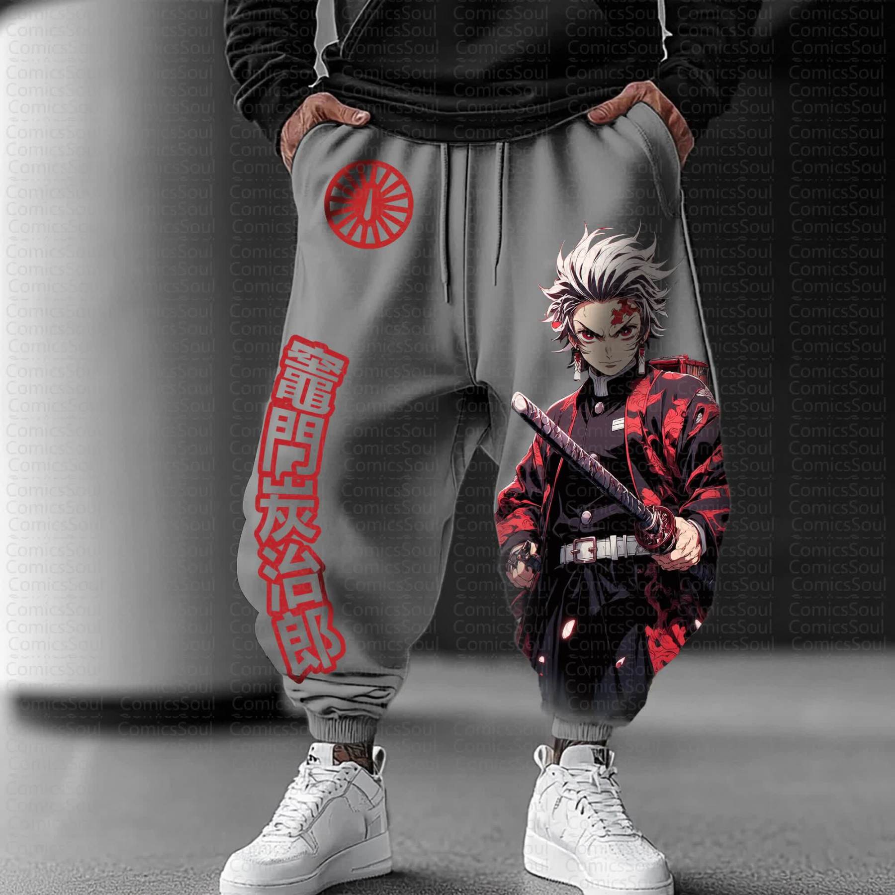 Unisex Anime Inspired Vintage Pants丨Demon Slayer X Pokémon