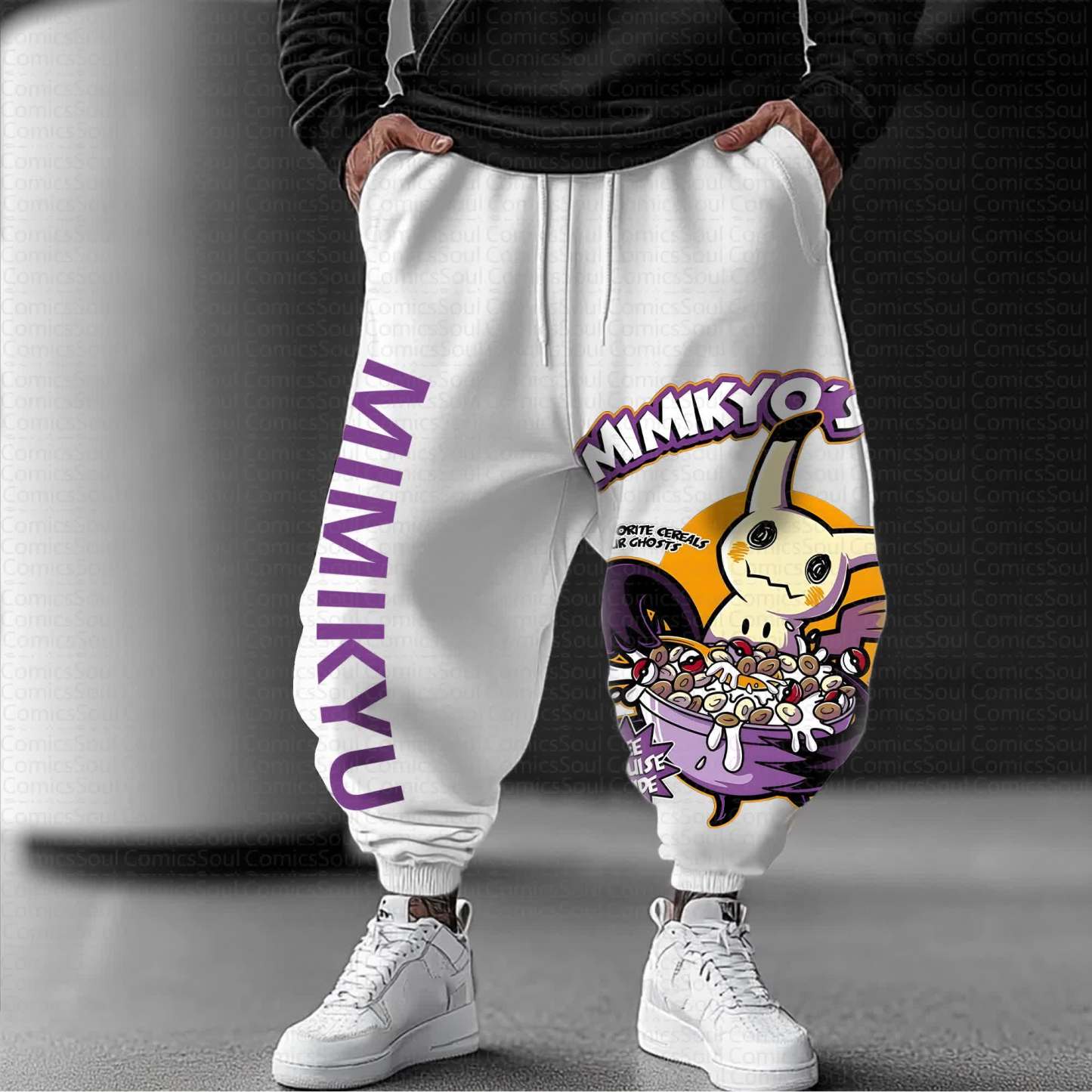 Unisex Anime Inspired Vintage Pants丨Demon Slayer X Pokémon