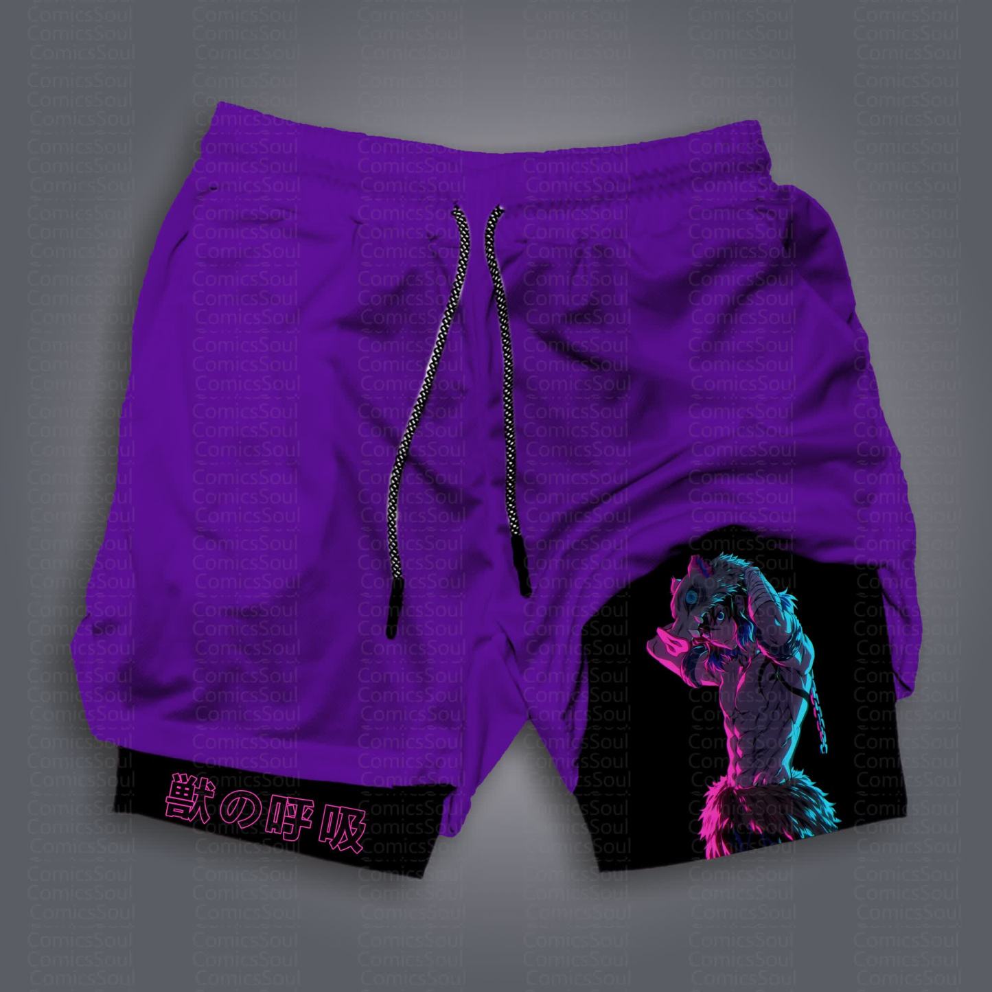 Unisex Casual Anime Streetwear Shorts 丨Demon Slayer X Pokémon
