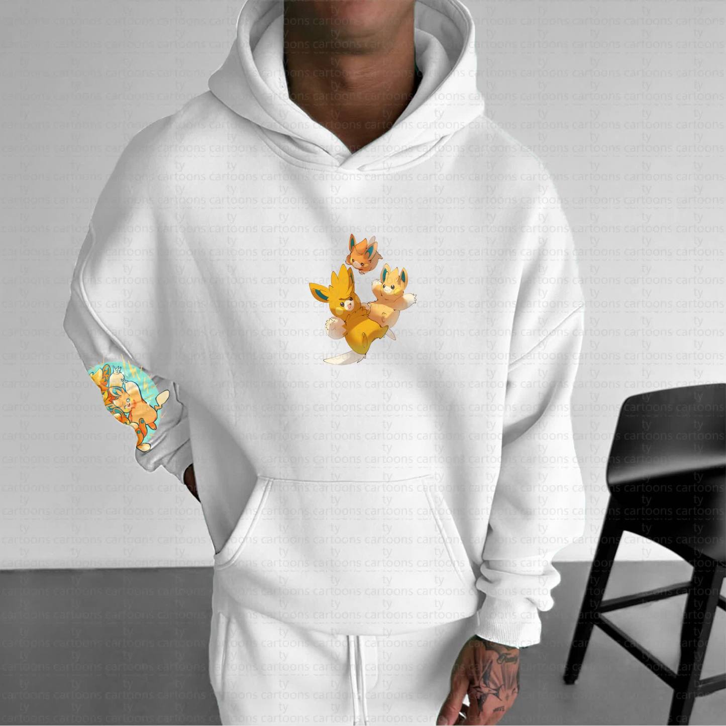 Unisex “Pokémon” Anime Graphic Streetwear Vintage Hoodie