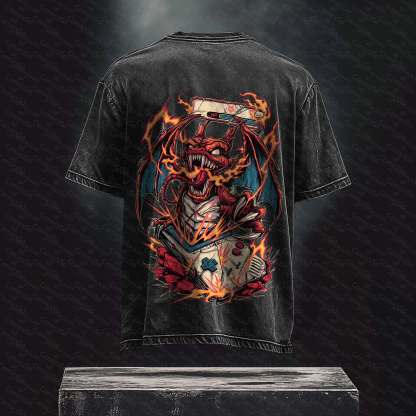 Unisex Anime Inspired Vintage Washed T-Shirt丨 Pokémon