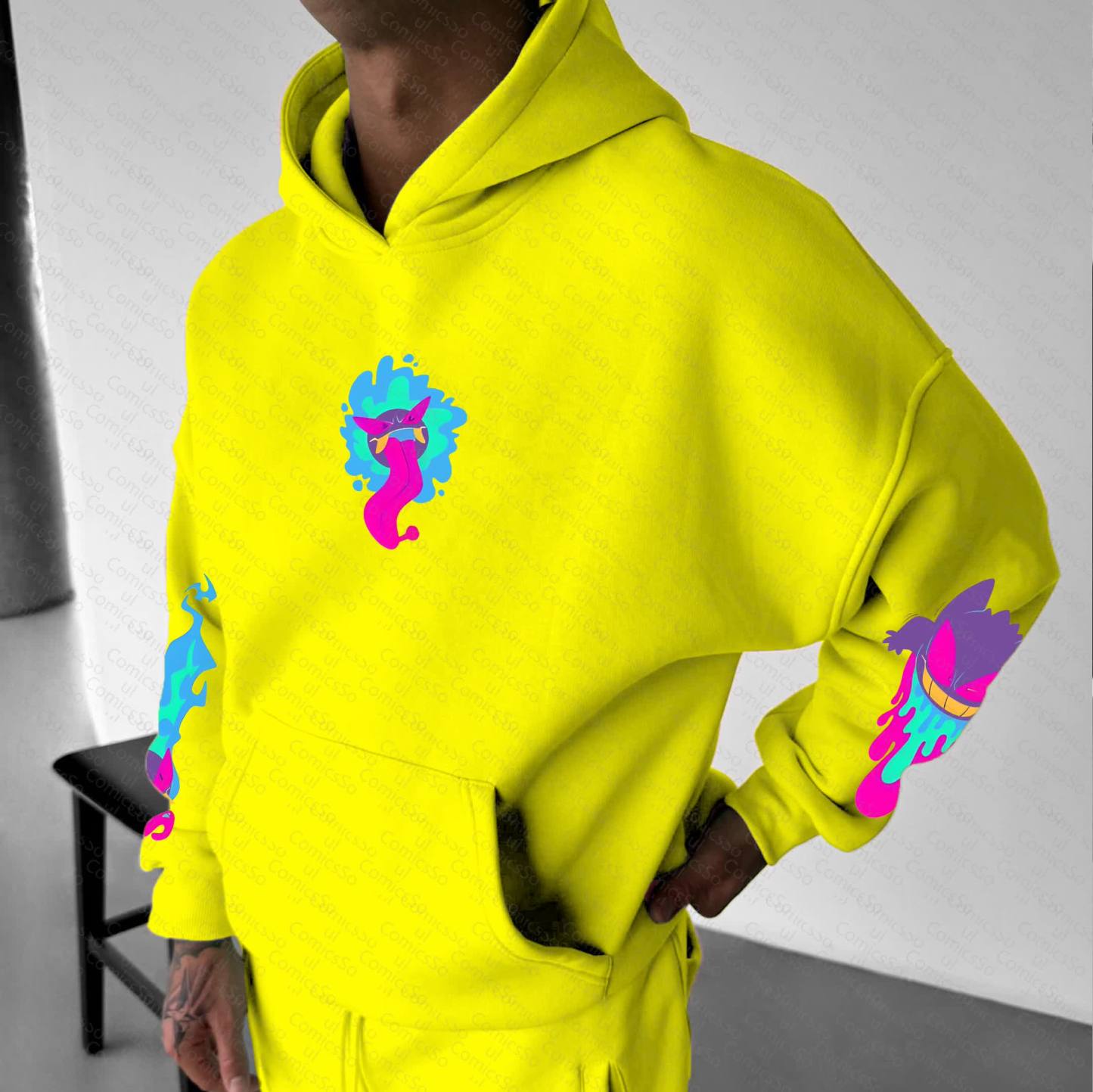 Unisex “Pokémon” Anime Graphic Streetwear Vintage Hoodie