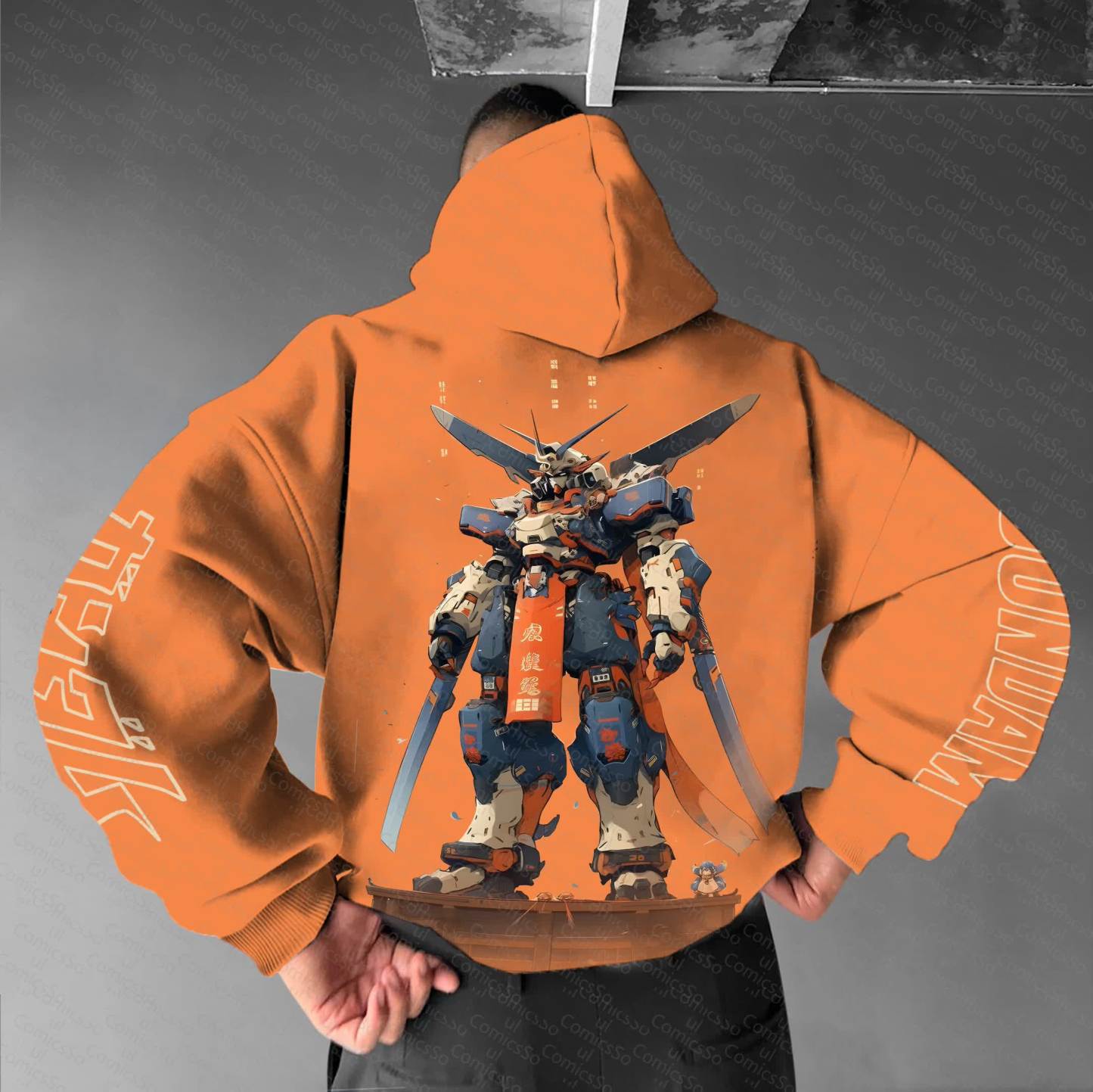 Unisex “Gundam Series” Anime Graphic Streetwear Vintage Hoodie