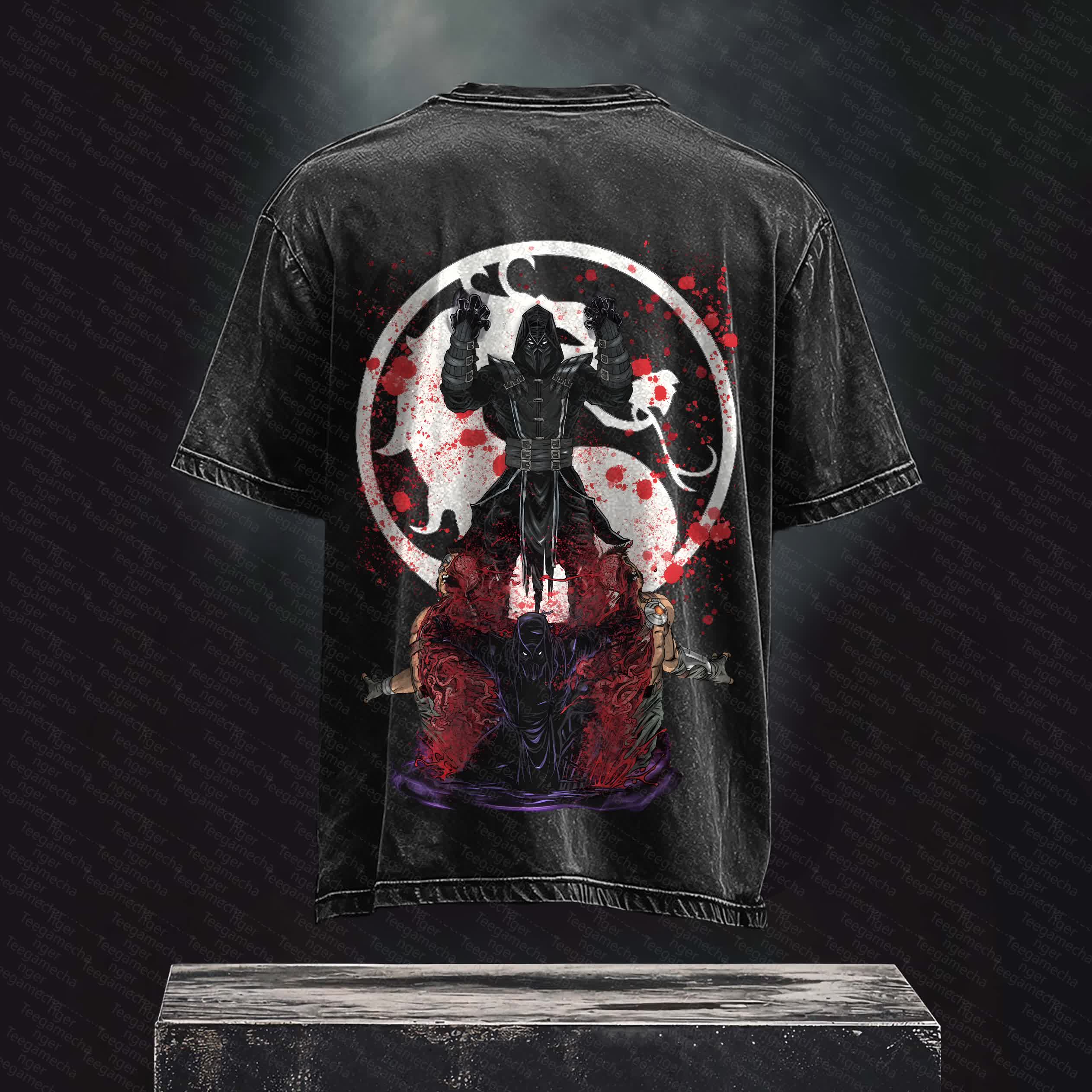 Unisex Anime Inspired Vintage Washed T-Shirt丨 Mortal Kombat