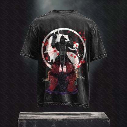 Unisex Anime Inspired Vintage Washed T-Shirt丨 Mortal Kombat