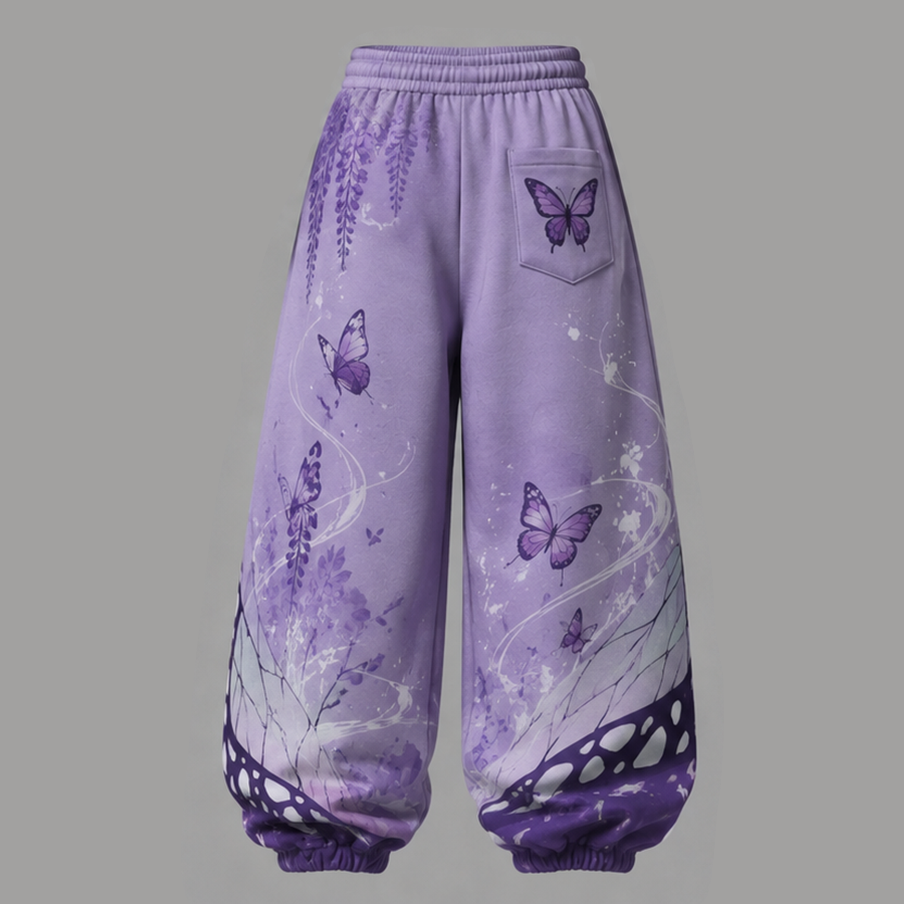 Demon Slayer Cropped Long Sleeve Hoodie & High Waist Jogger Pants Two Piece
