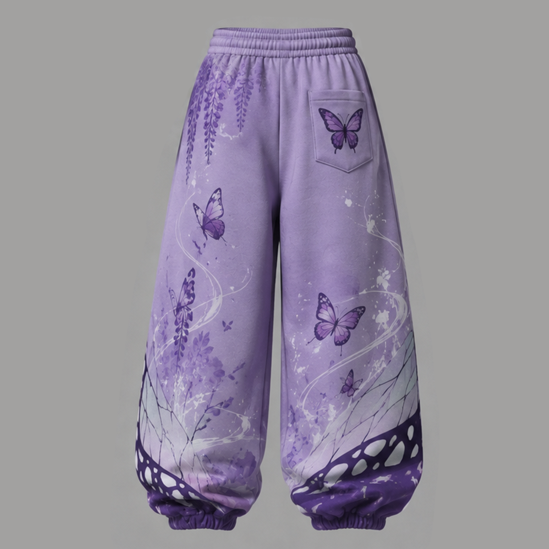 Demon Slayer Cropped Long Sleeve Hoodie & High Waist Jogger Pants Two Piece