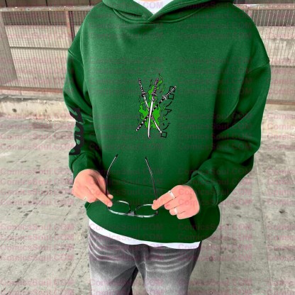 plus velvetUnisex Anime Graphic Streetwear Vintage Hoodie