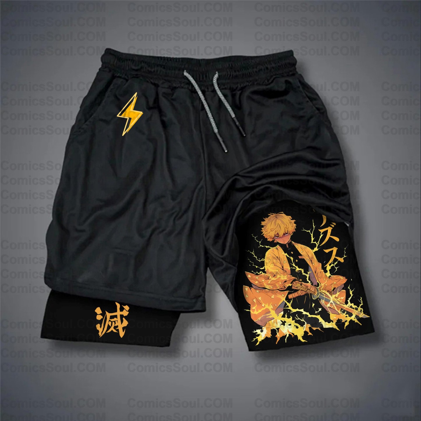 Unisex Casual Anime Streetwear Shorts 丨Demon Slayer X Pokémon