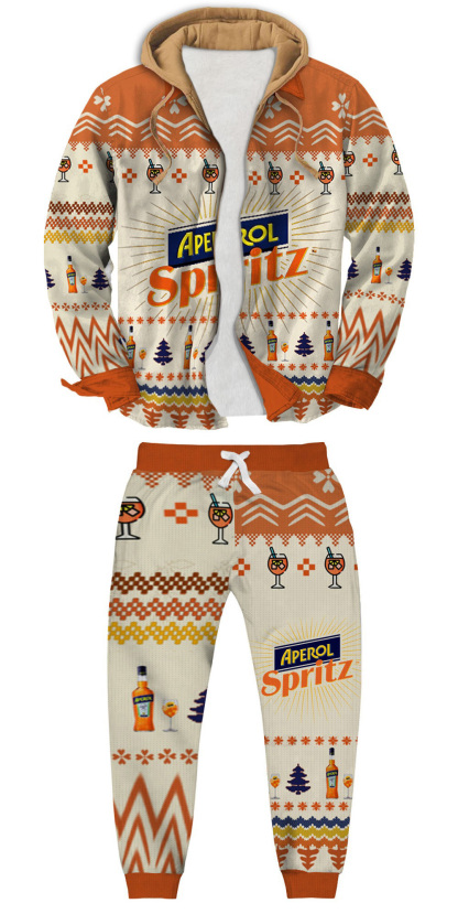 Unisex Fake Two Gradient Plaid Long-Sleeved Shirts Jacket Set