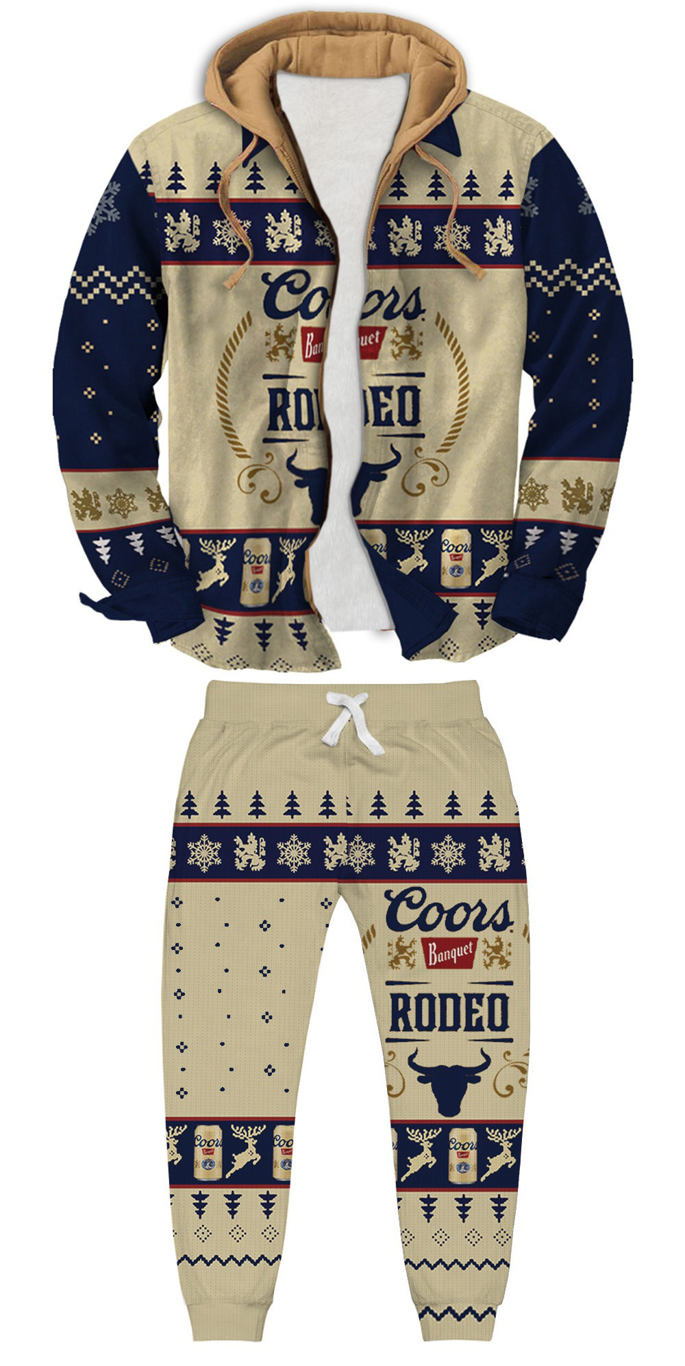 Unisex Fake Two Gradient Plaid Long-Sleeved Shirts Jacket Set