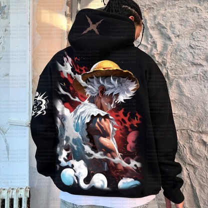 Unisex Graphic Streetwear Vintage Plush Hoodie