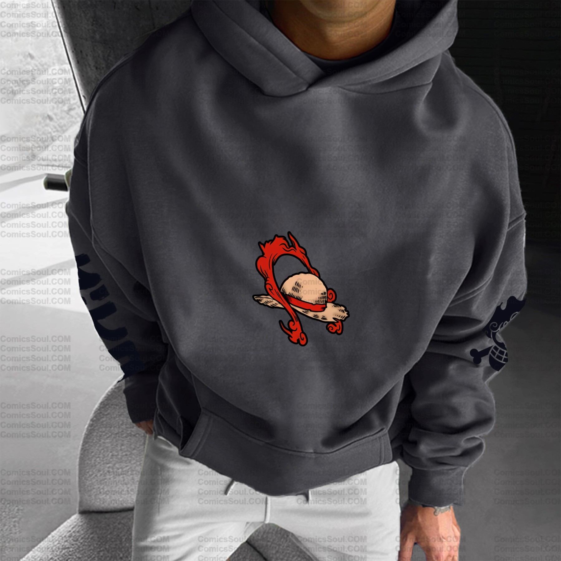 Unisex Graphic Streetwear Vintage Plush Hoodie