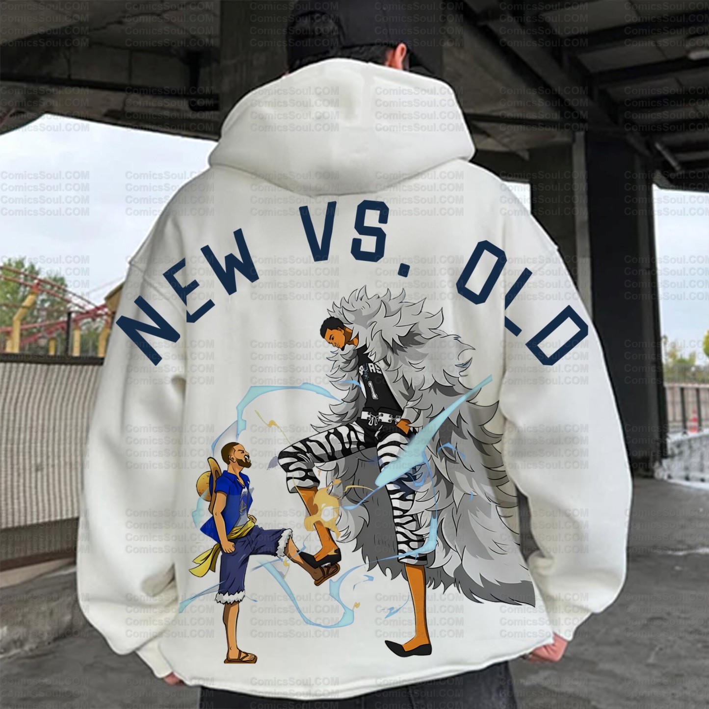 Unisex Anime Inspired Vintage Plush Hoodie