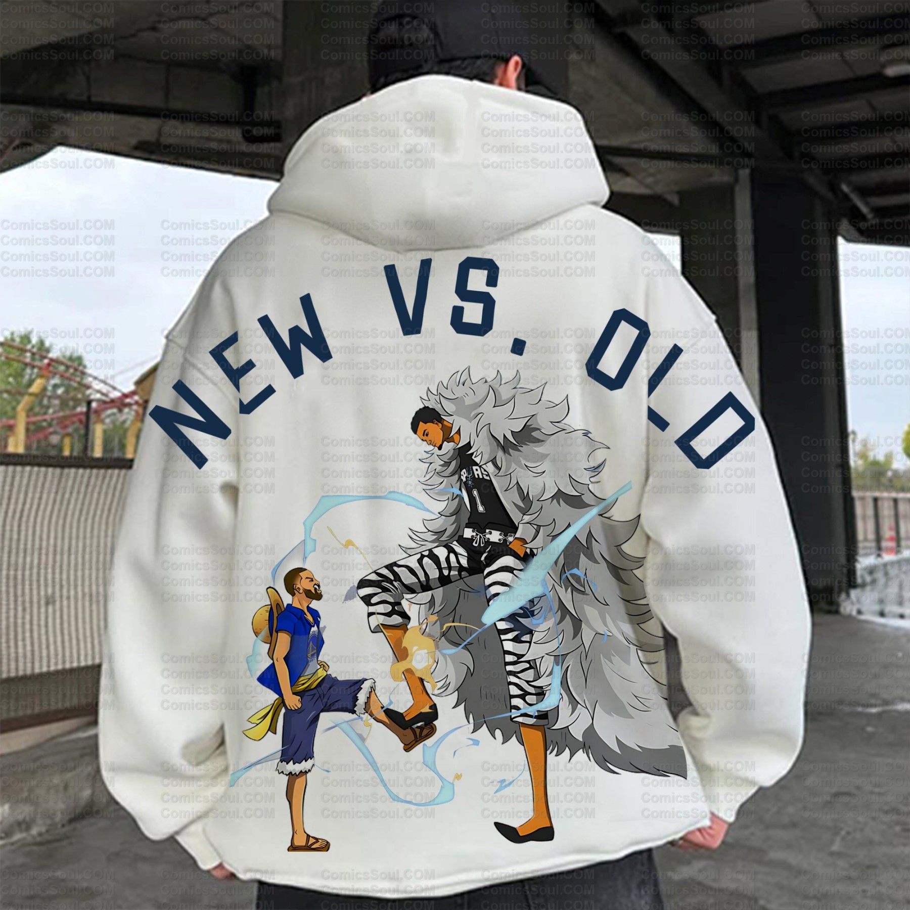 Unisex Anime Inspired Vintage Plush Hoodie