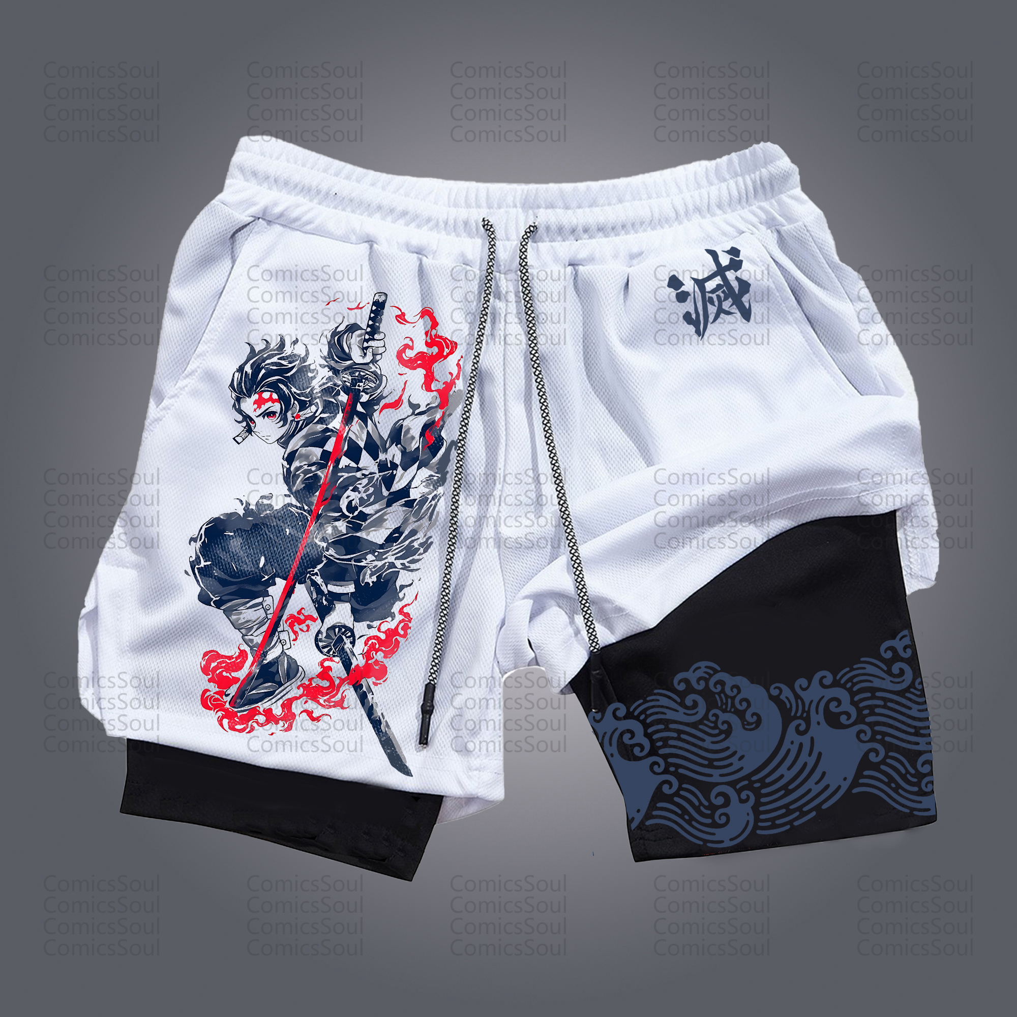 Unisex “ Demon slayer” Casual Streetwear Shorts