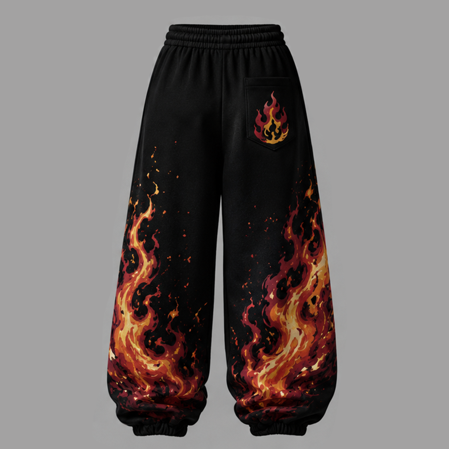 Demon Slayer Cropped Long Sleeve Hoodie & High Waist Jogger Pants Two Piece
