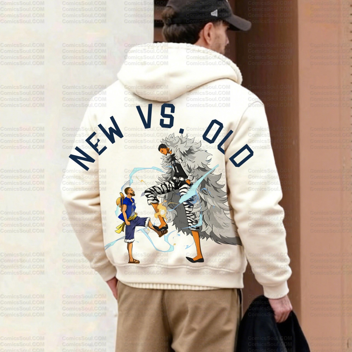 Unisex Graphic Streetwear Vintage Zipper Cardigan Plush Hoodie