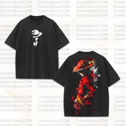 Vintage 3D Direct Inkjet Printed Washed Unisex T-Shirt