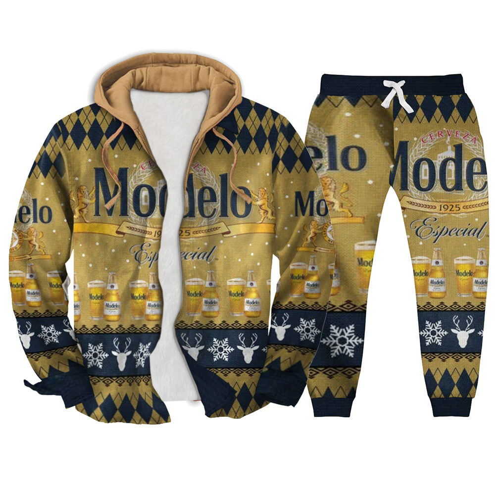 Unisex Fake Two Gradient Plaid Long-Sleeved Shirts Jacket Set