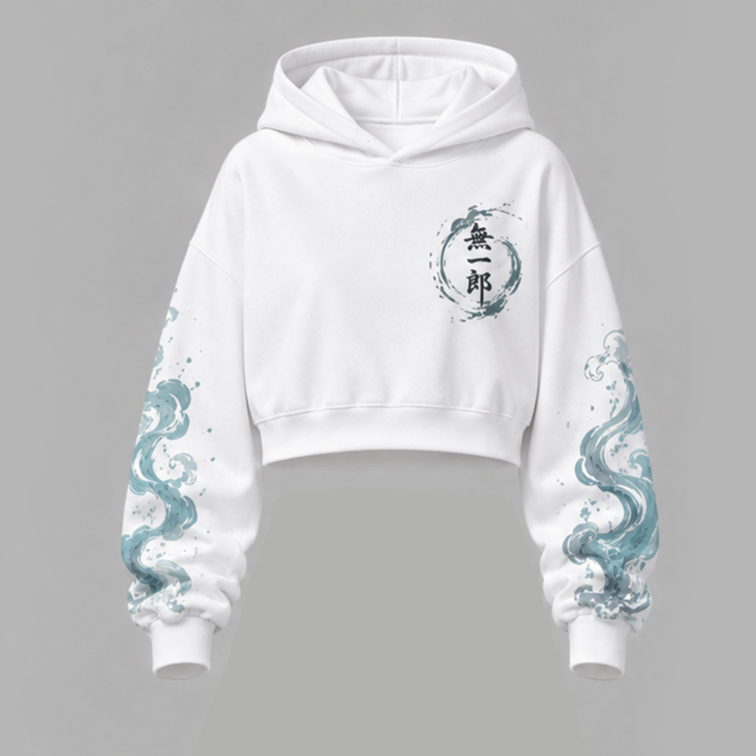 Demon Slayer Cropped Long Sleeve Hoodie & High Waist Jogger Pants Two Piece
