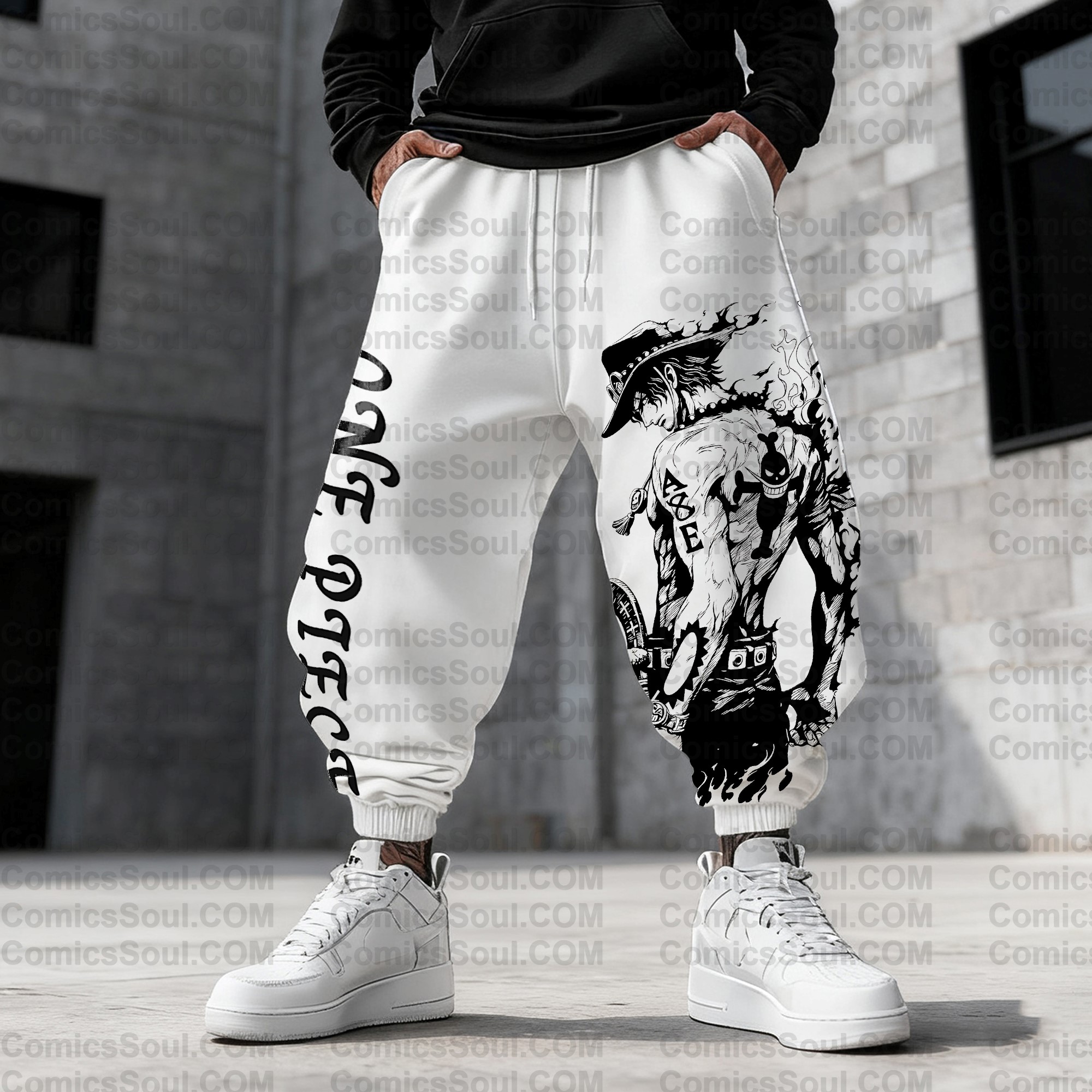 (Plus Velvet)Unisex Casual Anime Streetwear Pants