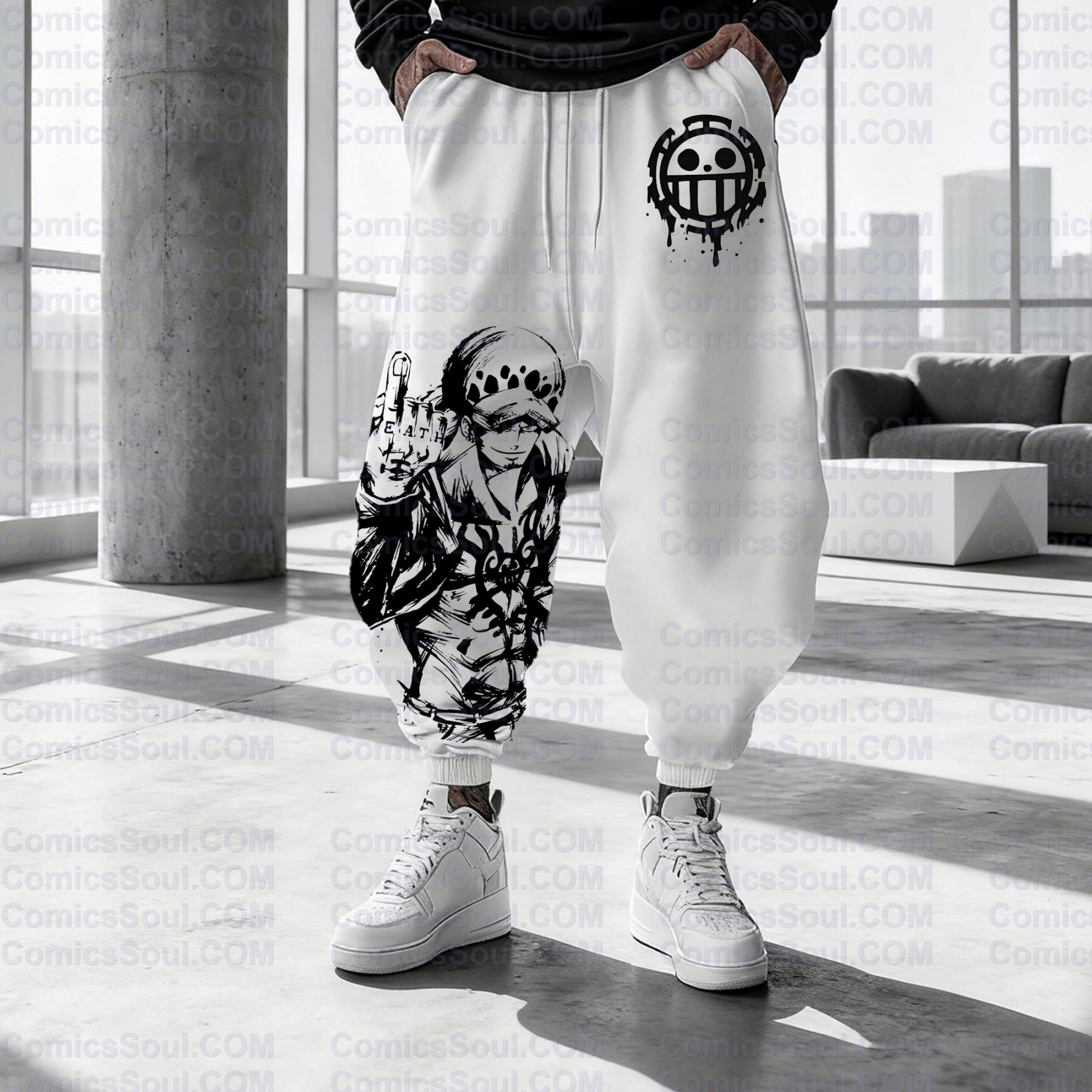 Unisex Casual Anime Streetwear Pants