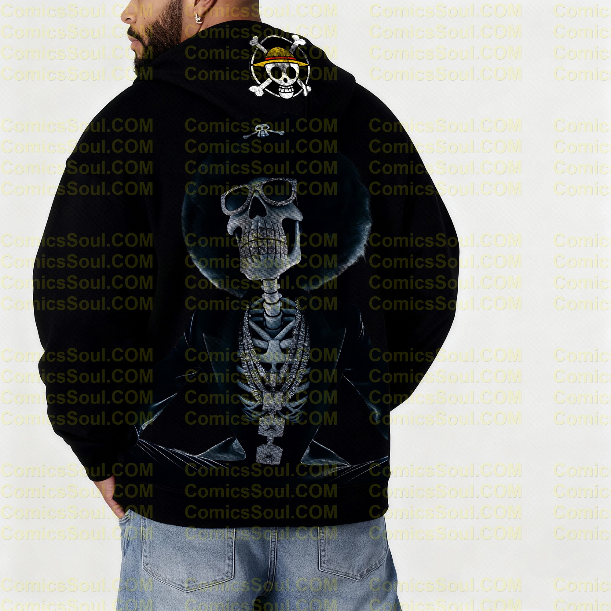 Unisex Graphic Streetwear Vintage Zipper Cardigan Plush Hoodie