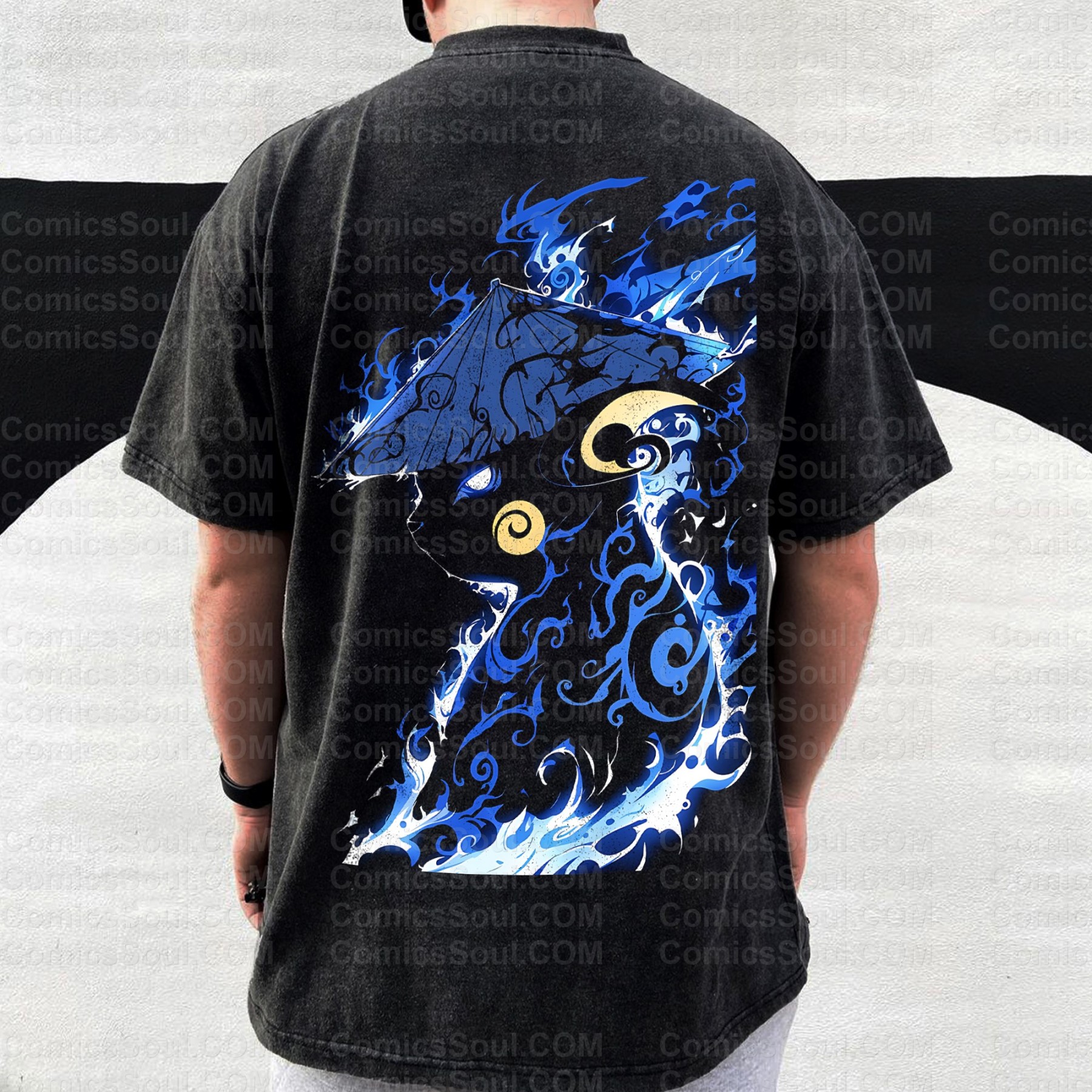 Vintage 3D Direct Inkjet Printed Washed Unisex T-Shirt