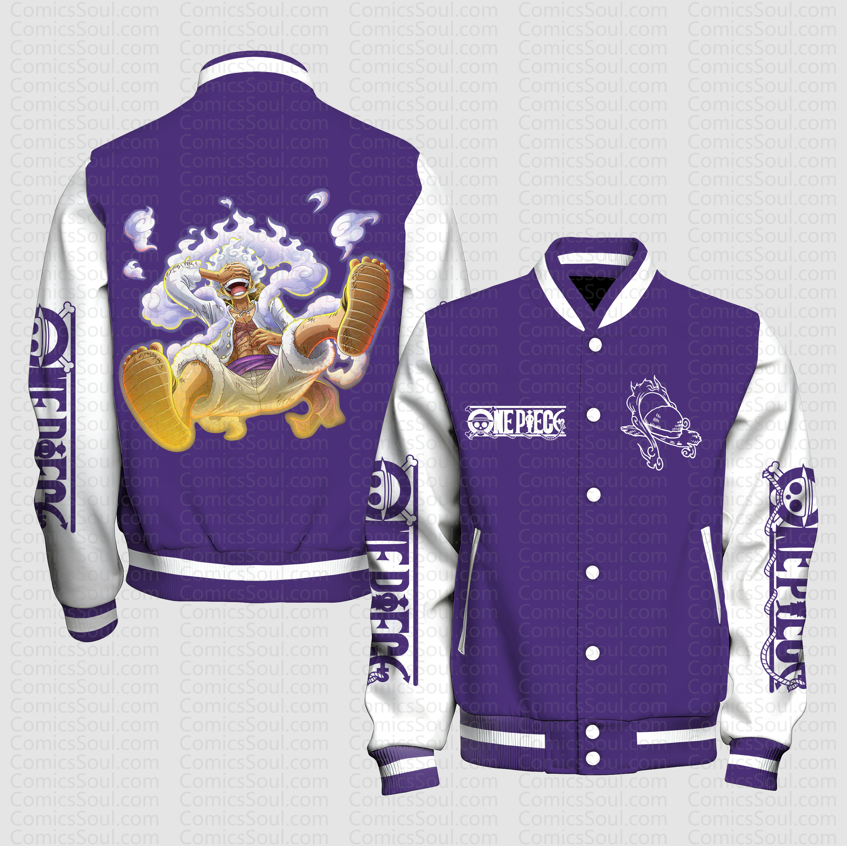 Unisex Vintage Anime Graphic Jacket