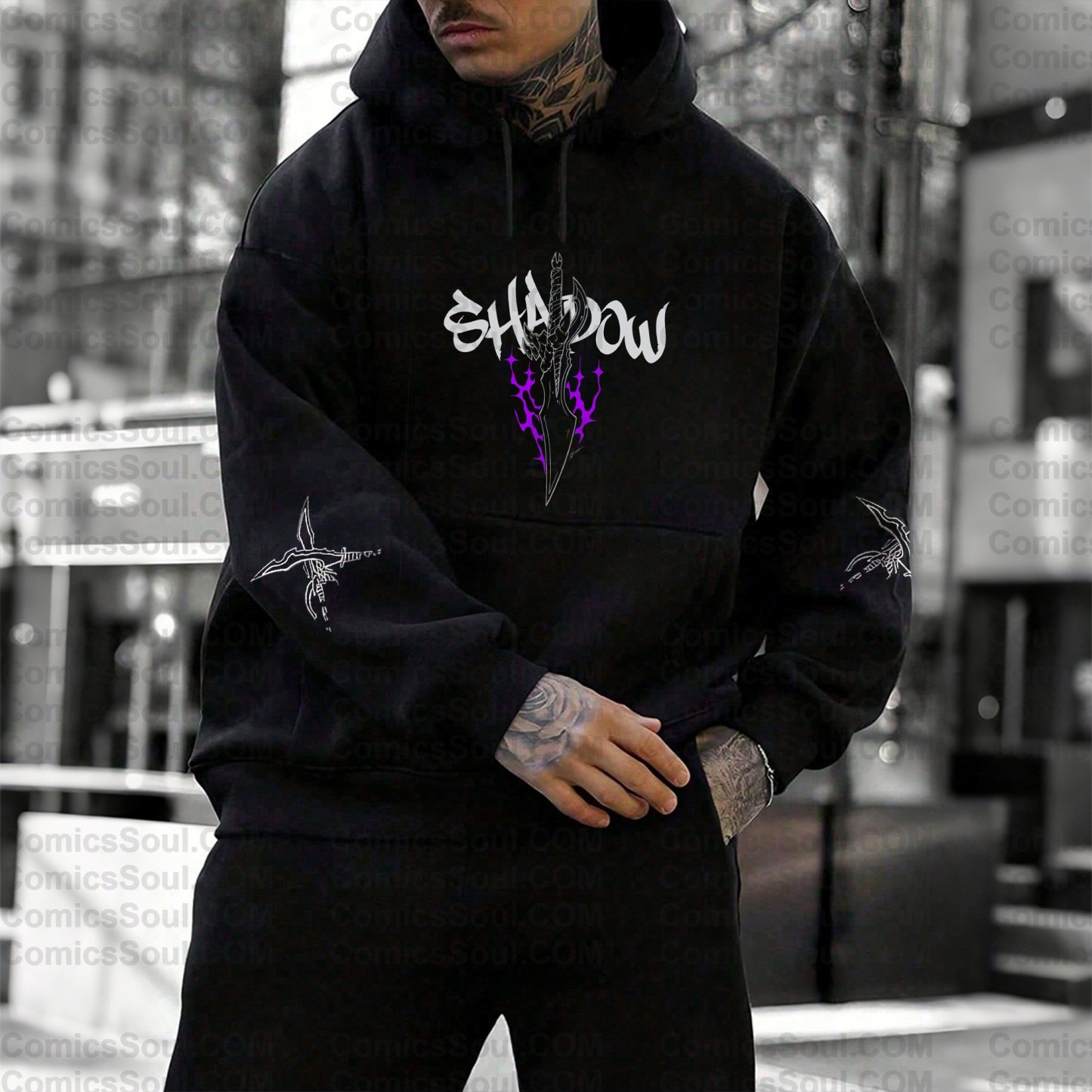 Unisex Anime Graphic Streetwear Wintage Plush Hoodie