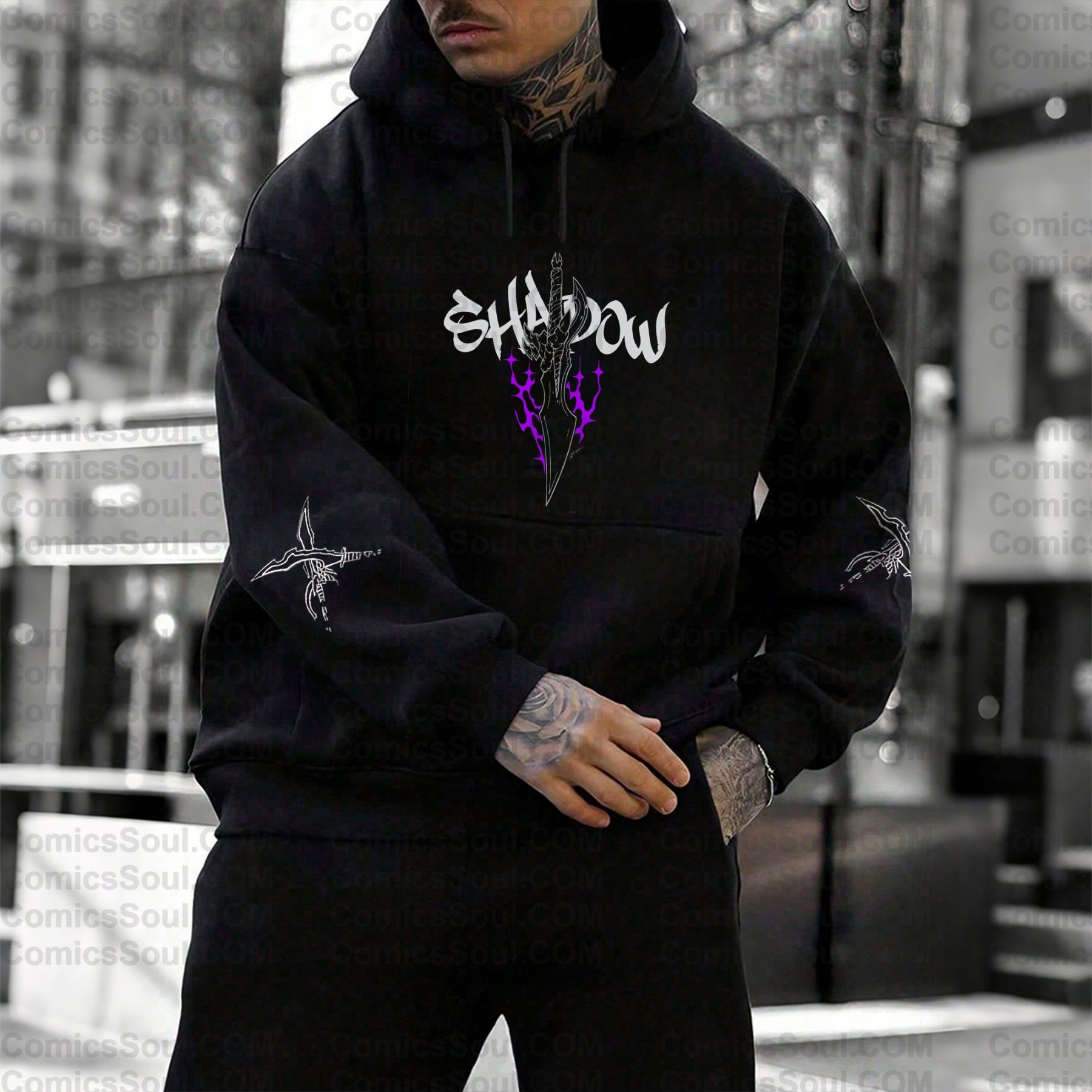 Unisex Anime Graphic Streetwear Wintage Plush Hoodie