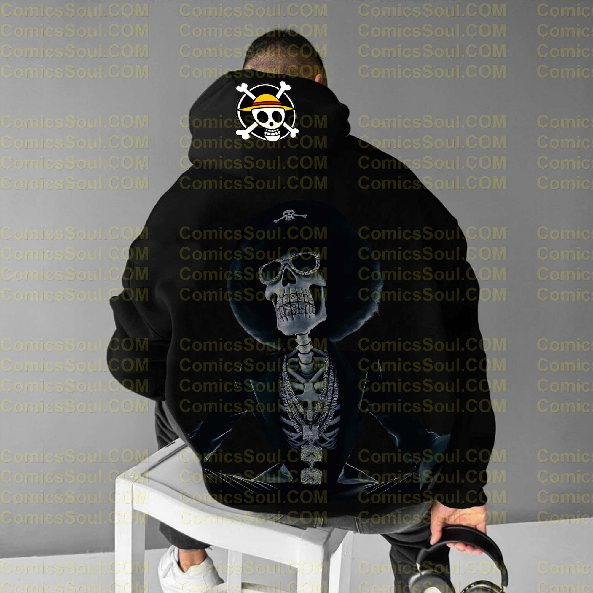 Unisex Anime Graphic Streetwear Wintage Plush Hoodie