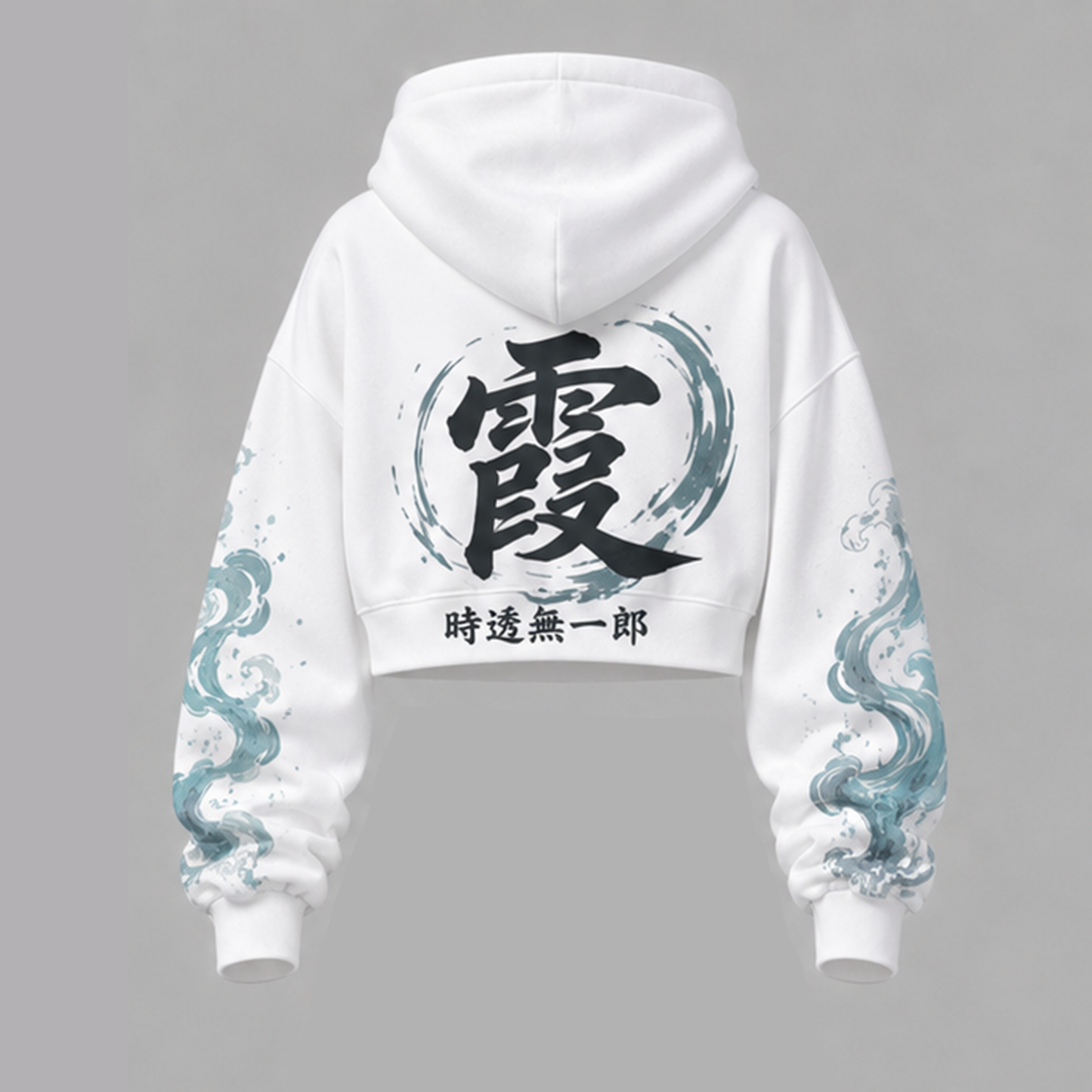 Demon Slayer Cropped Long Sleeve Hoodie & High Waist Jogger Pants Two Piece