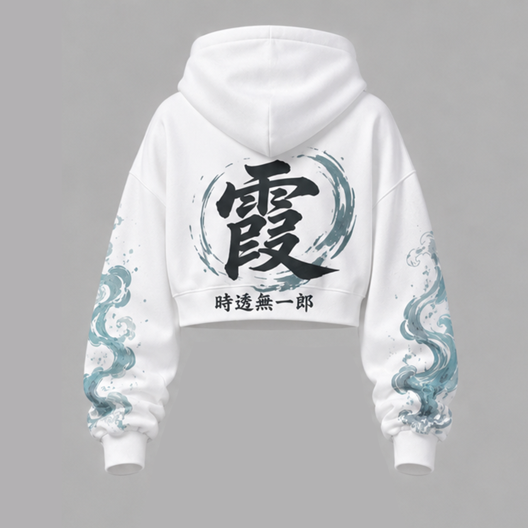Demon Slayer Cropped Long Sleeve Hoodie & High Waist Jogger Pants Two Piece