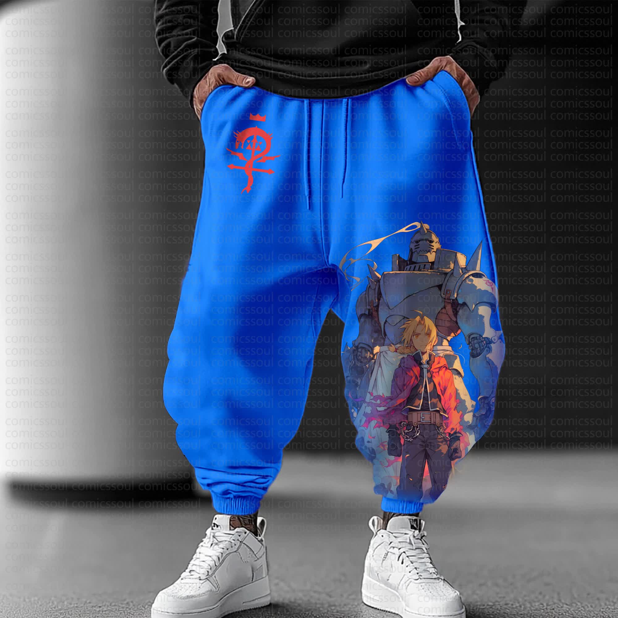 Unisex Anime Inspired Vintage Pants丨Fullmetal Alchemist